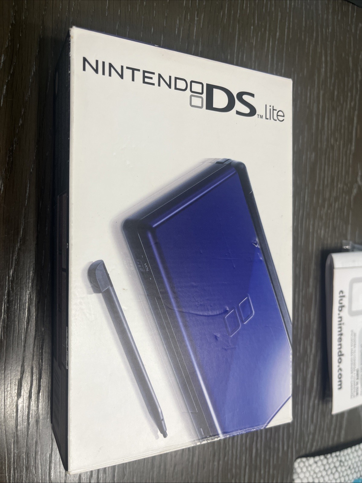 Nintendo DS Lite Handheld System – Cobalt/Black CIB NO charger PLEASE READ BELOW