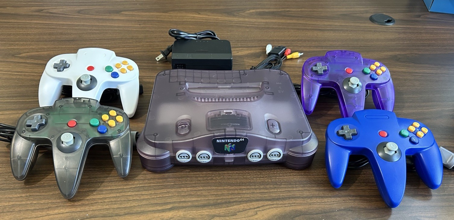 Atomic Purple Nintendo 64 N64 Console Controllers Games Bundle Lot TESTED