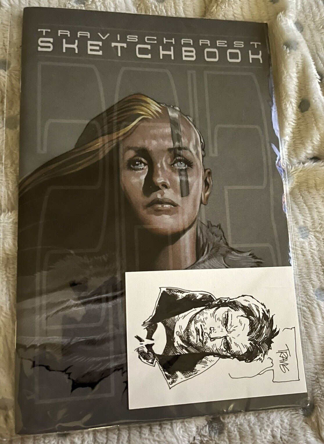 Travis Charest Marvel The Punisher Sketchcard + Sketchbook 2014 Original Art ink