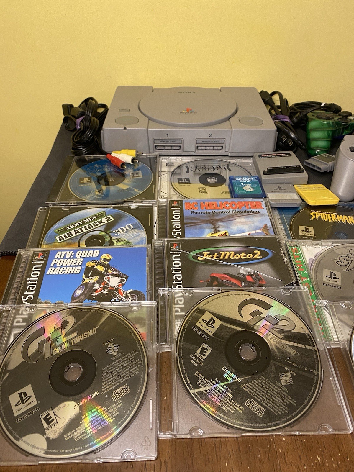 Sony Playstation One PS1 Console Lot w/ 11 Games & Accessories *TESTED*