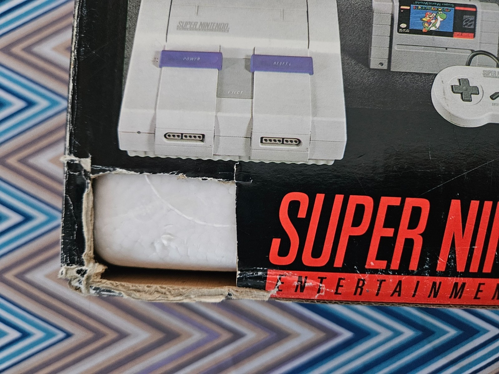 SNES Super Nintendo Console CIB Box Super Mario All-Stars Bundle OEM Tested READ