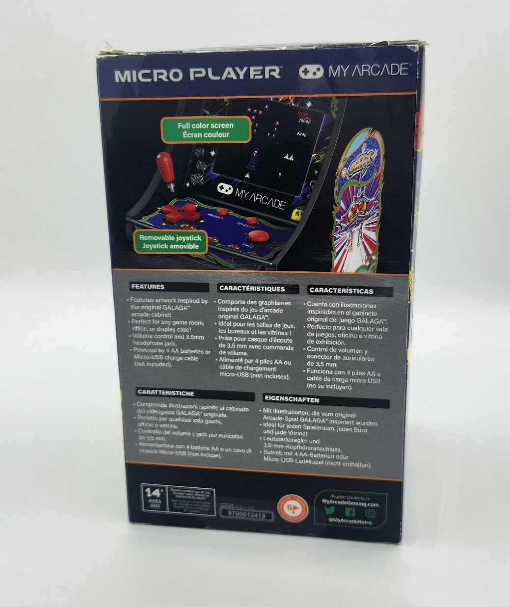 My Arcade Micro Player Retro Arcade Galaga Brand NEW Sealed