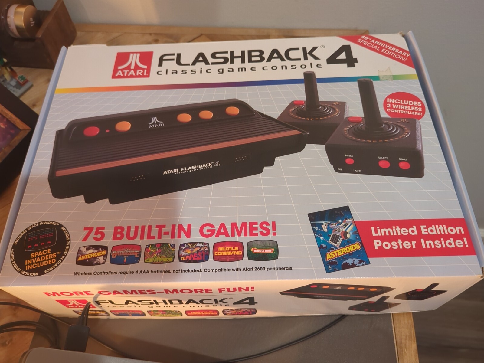 Atari Flashback 4: 40th Anniversary Special Edition Console w/75 Built In Games