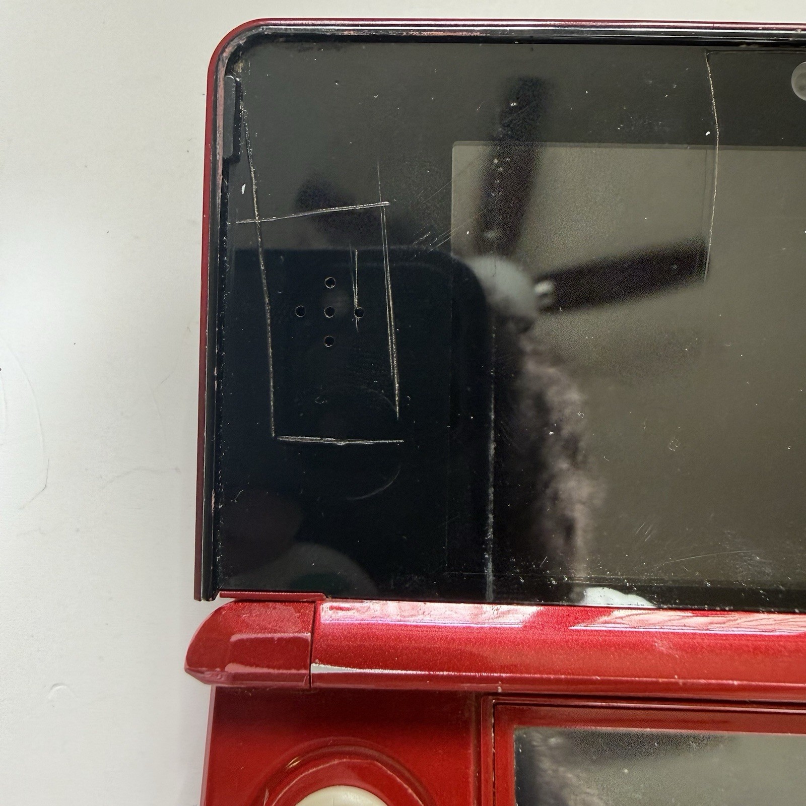 Nintendo 3DS Handheld System Flame Red Tested USA *READ DESCRIPTION