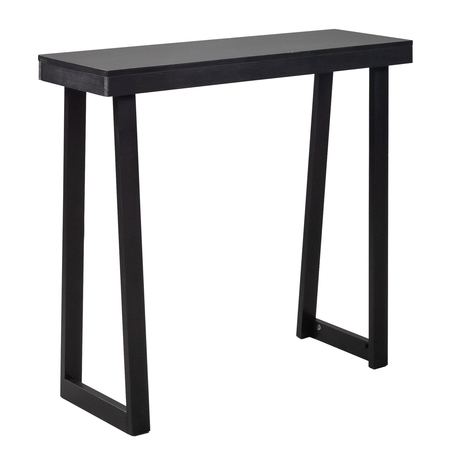 Wood Console Table Sofa Table Entryway Table for Hallway Living Room Black