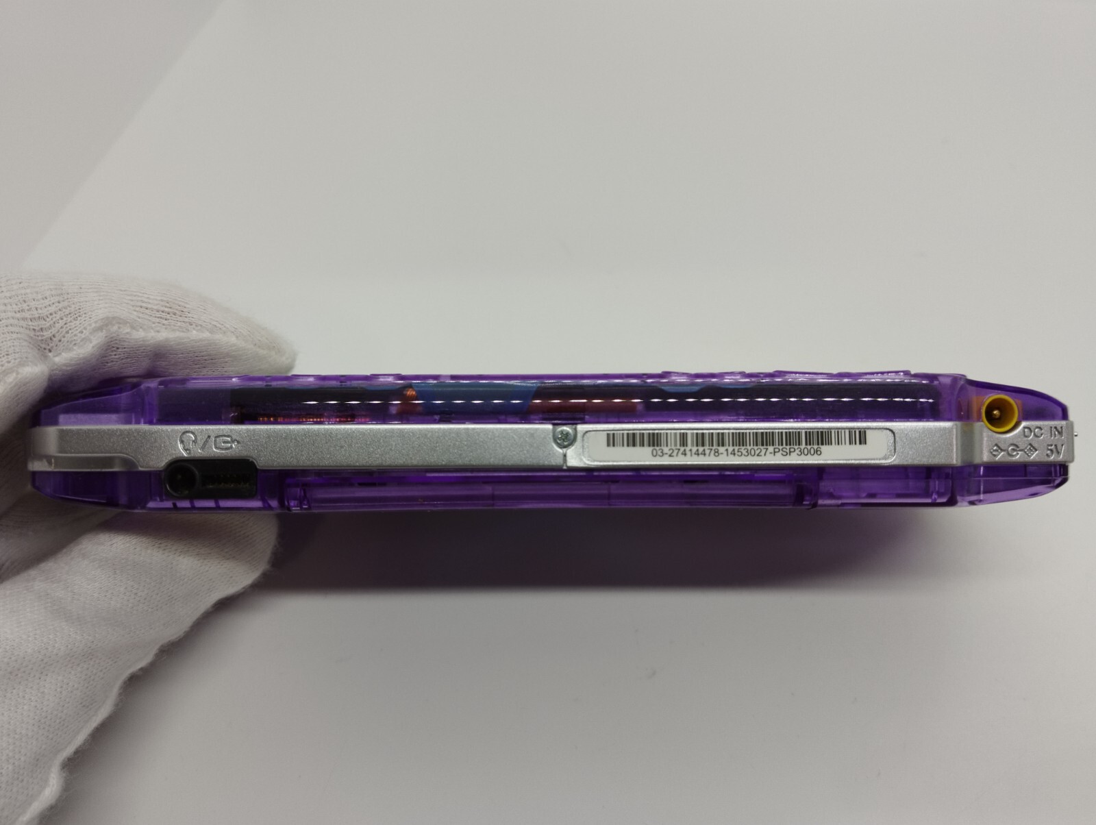 Sony PSP-3000 Playstation Portable Handheld Console Clear Purple Shell Custom