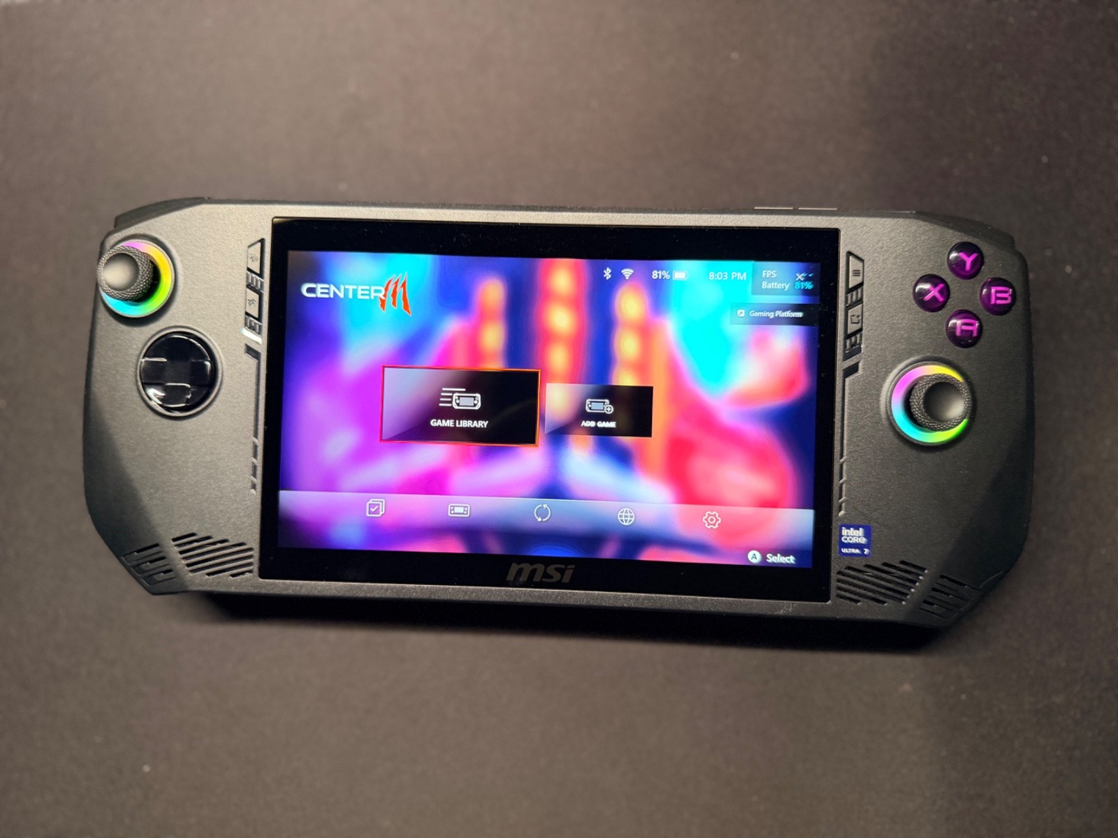 MSI CLAW 7 AI+ A2VM Gaming Handheld (Core Ultra 7 258v, 32GB RAM, 512GB SSD)