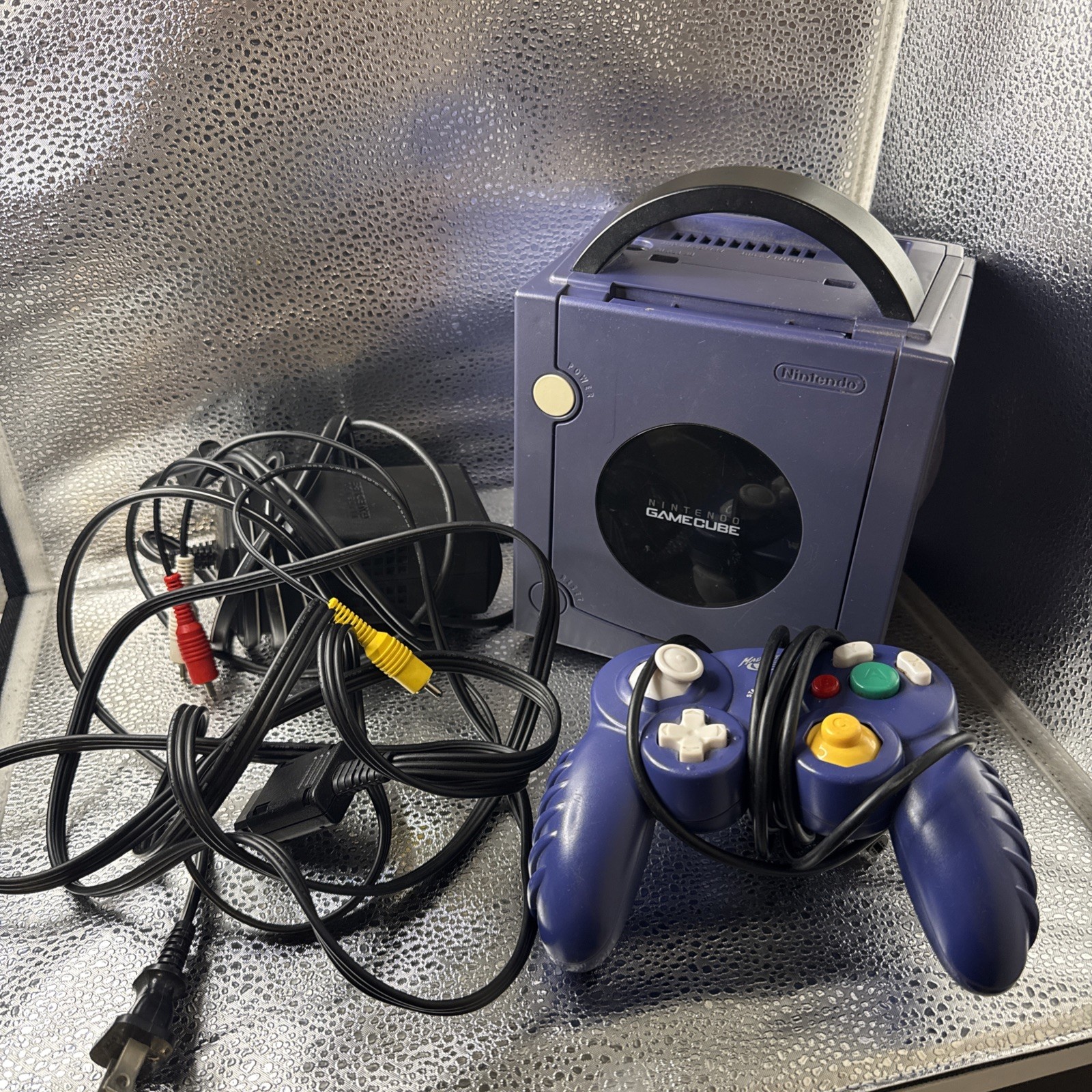 Nintendo GameCube Home Console – Indigo with Controller and Cords Tested!