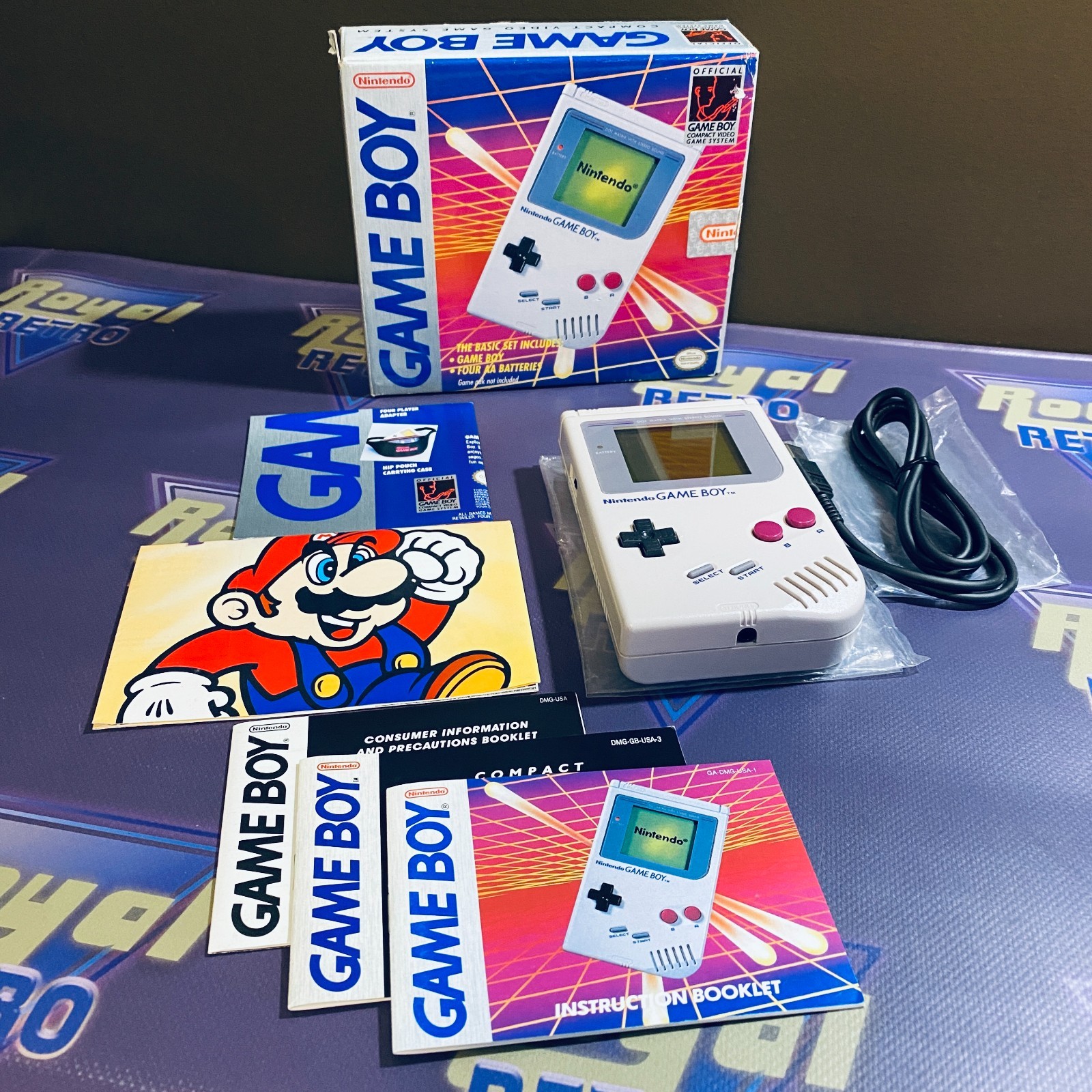 Original Nintendo Game Boy DMG-01 Handheld System Complete in Box CIB