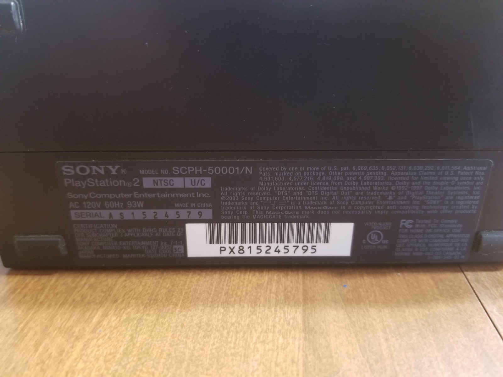 Sony PlayStation 2 Console(PS2) HDD/Network Adapter, Controller, AV & Power Cord