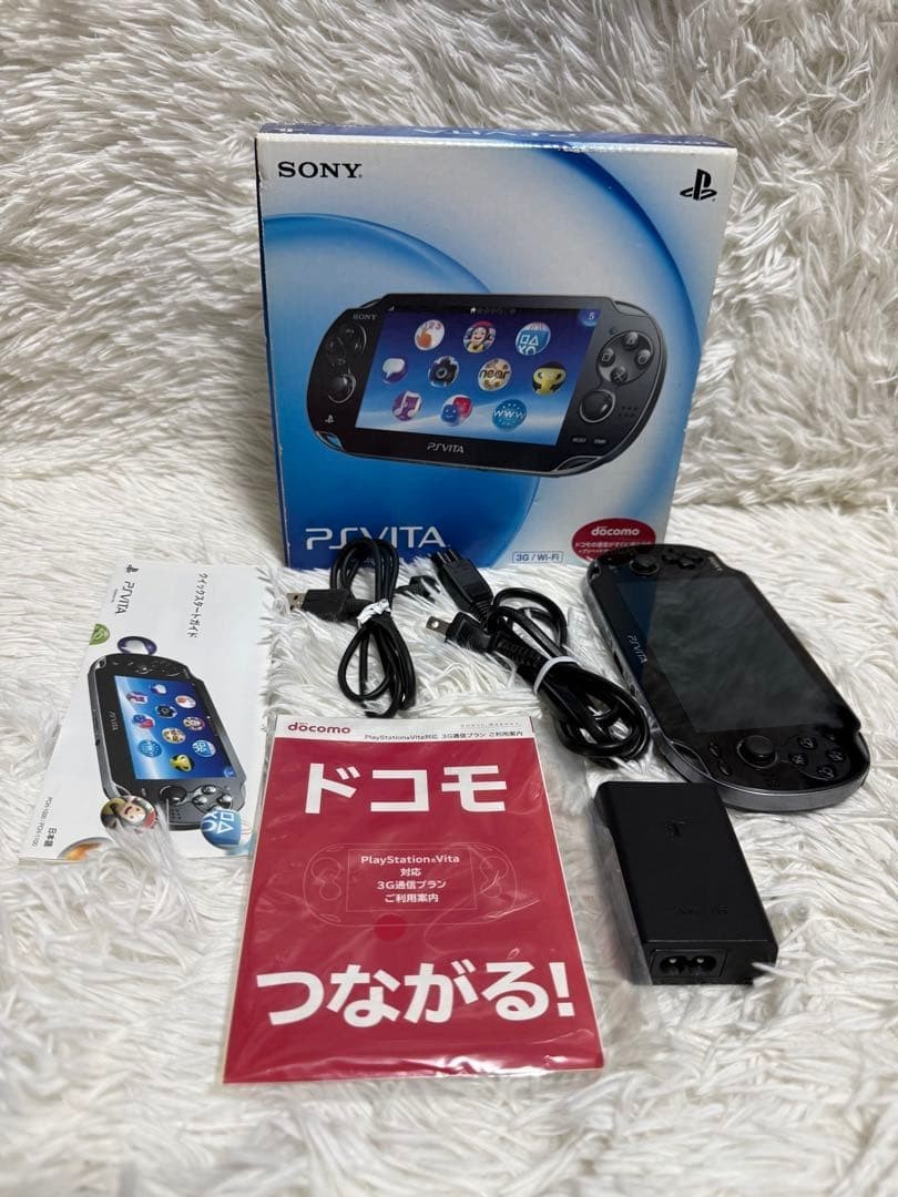 Excellent Sony PlayStation PS Vita PCH-1100 Crystal Black