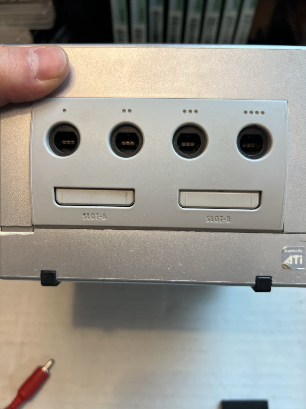 Nintendo GameCube Silver System Console Bundle OEM Controller Cords Tested Turok