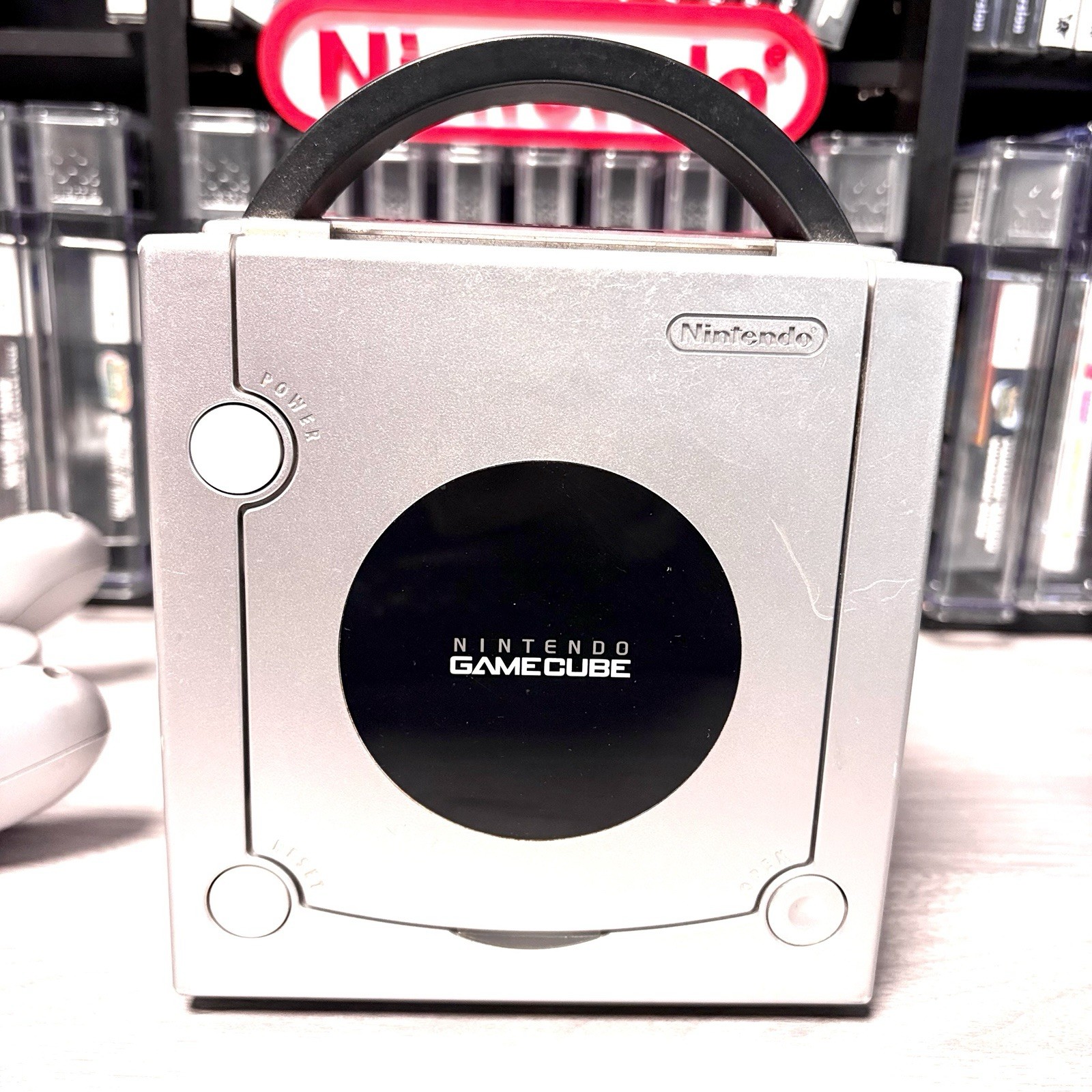 Platinum Nintendo GameCube Console Bundle System w OEM Controller & Hookups 3