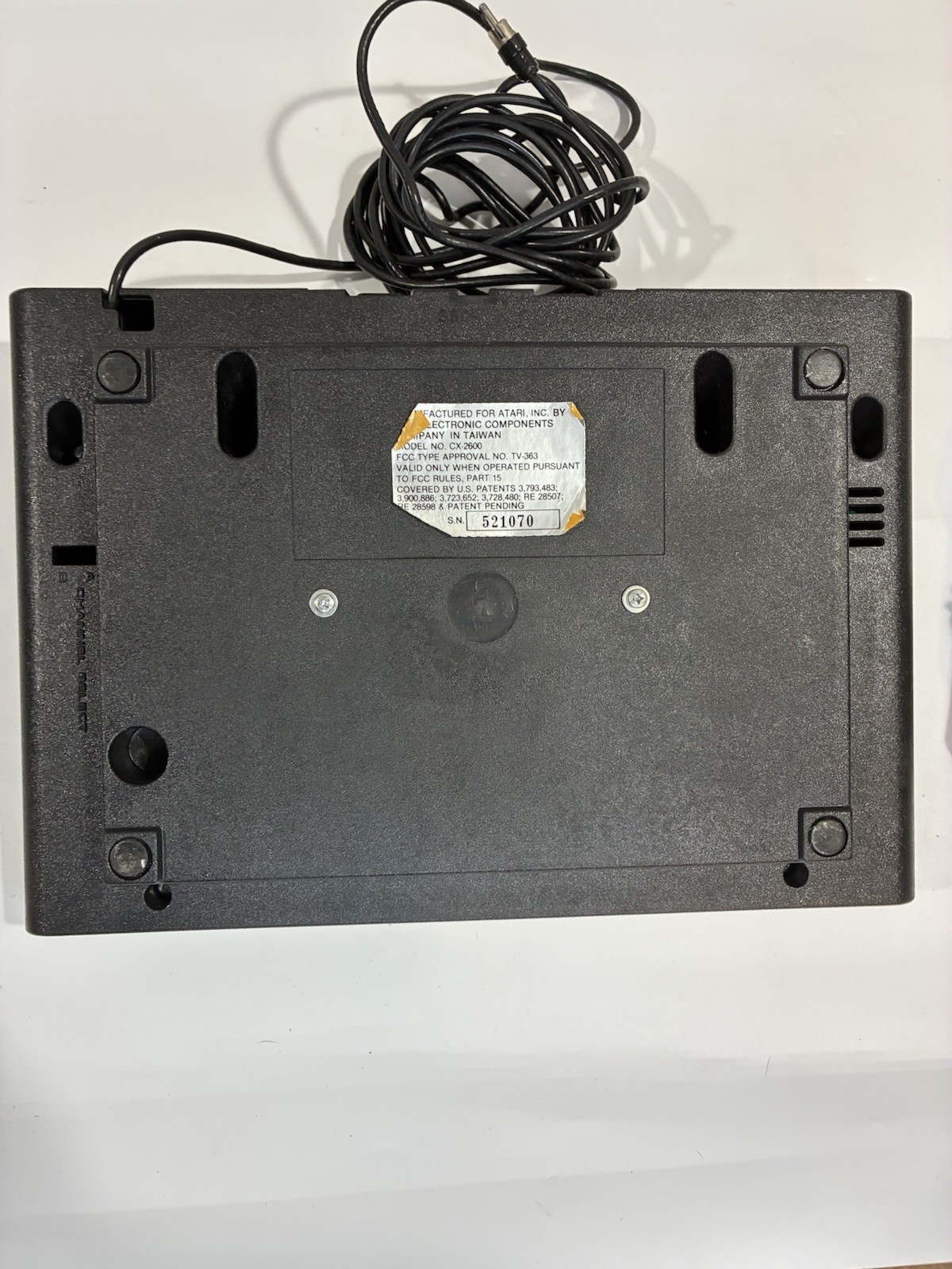 Atari 2600 6 Switch Video System,Space Invaders Game.1 Controller No Power Cord