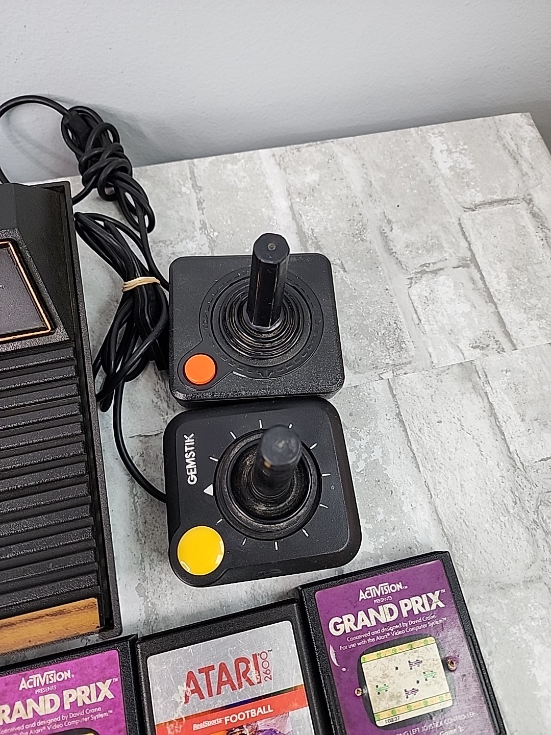 Atari CX-2600A Wood Grain Console 20 Game Bundle Parts/Repair – Read Description