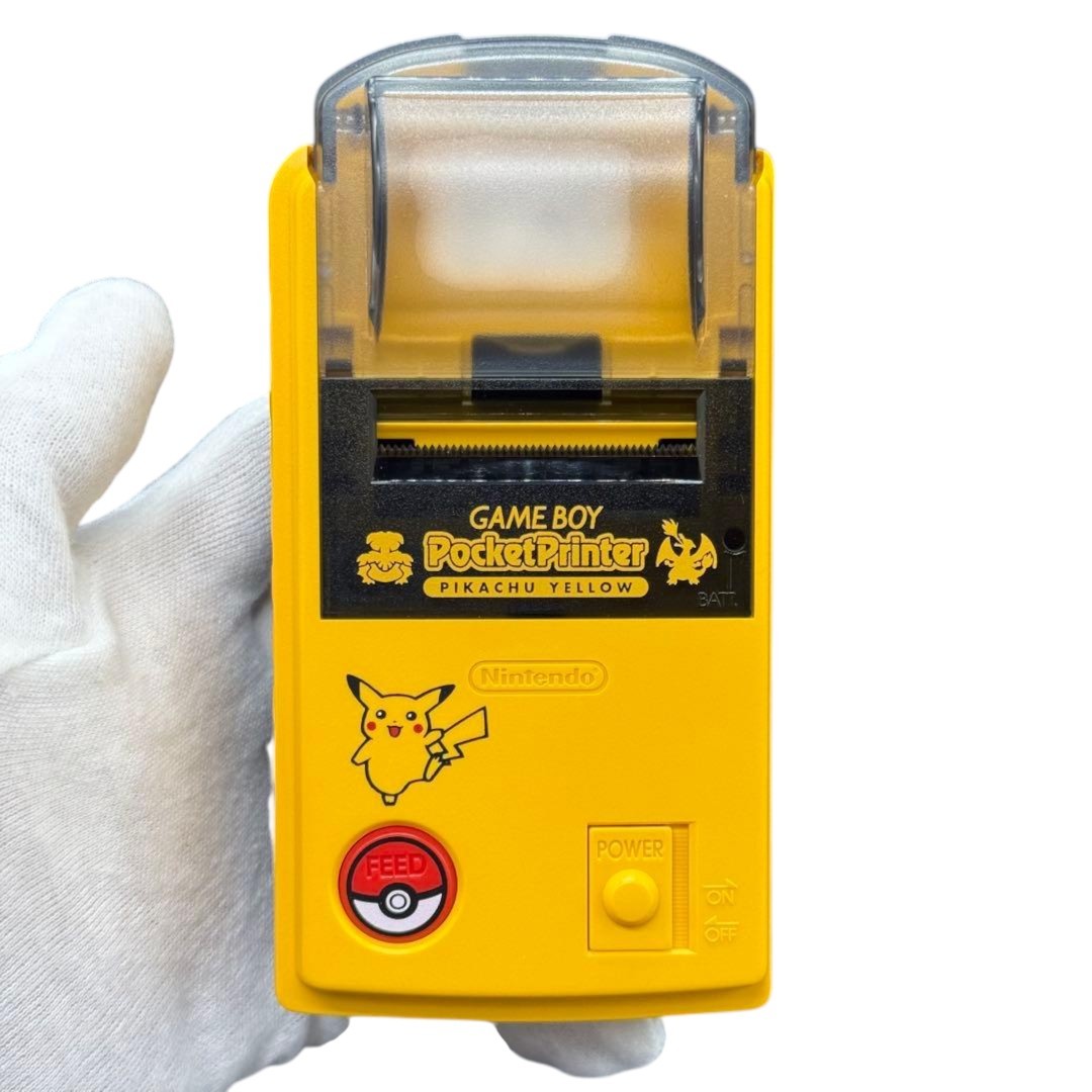 Nintendo Game Boy Pocket Printer Pikachu Yellow Pokemon w/Box Manual Mint
