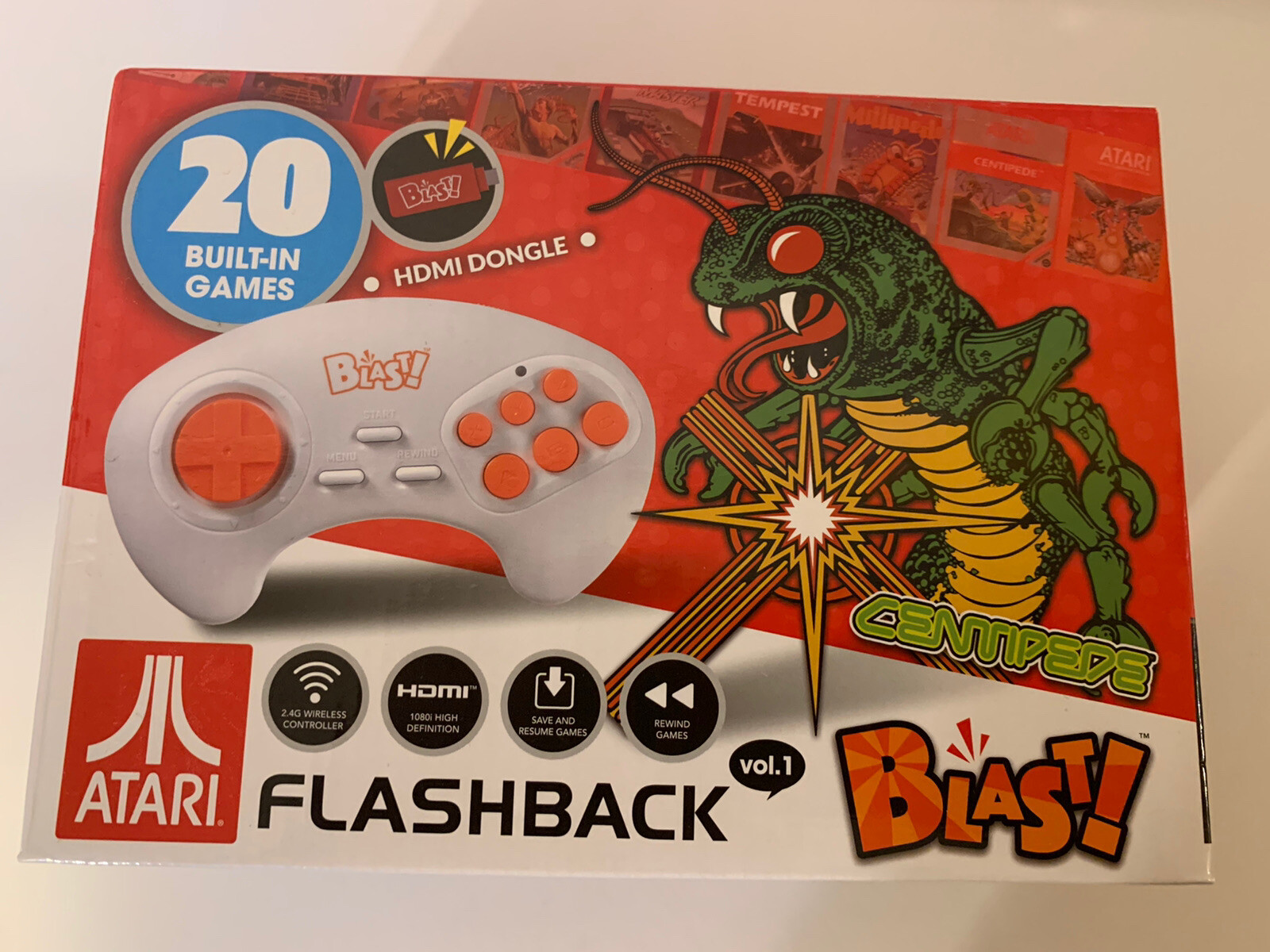 New Atari Flashback Blast Featuring Centipede with 20 Built-In Games Volume 1