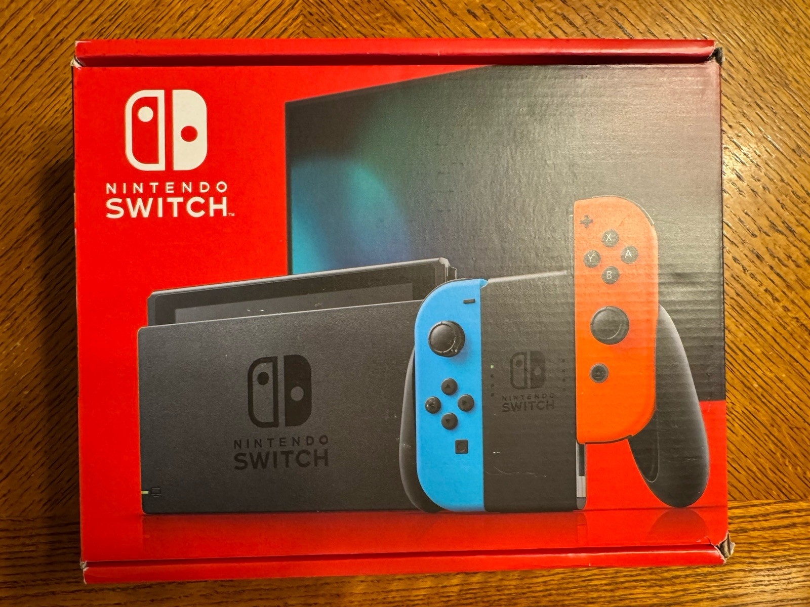 Nintendo Switch 32GB Gray Console with Neon Red & Neon Blue Joy-Con Factory Seal