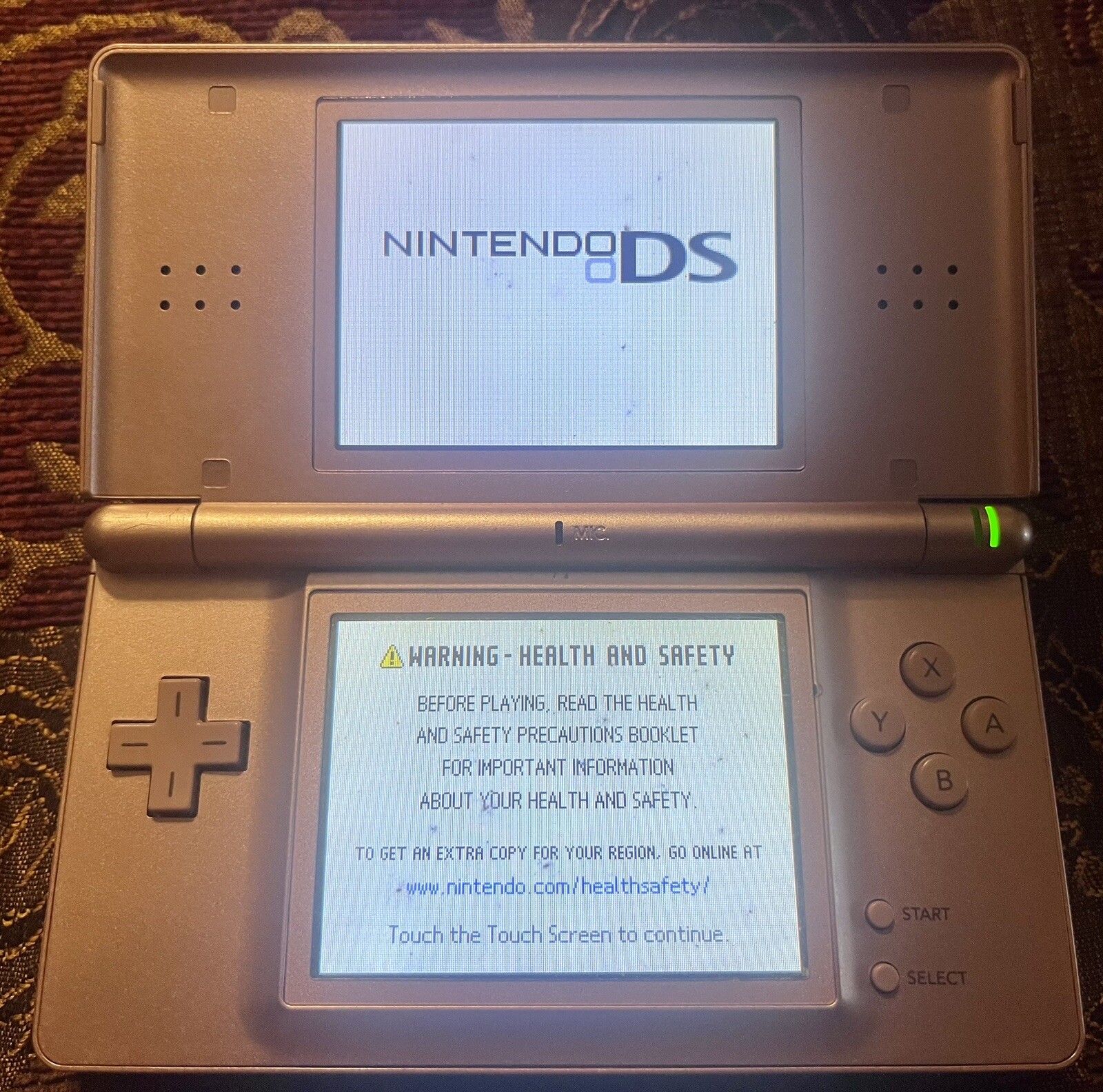 Nintendo DS Lite Handheld System Console Metallic Rose Model USG-001