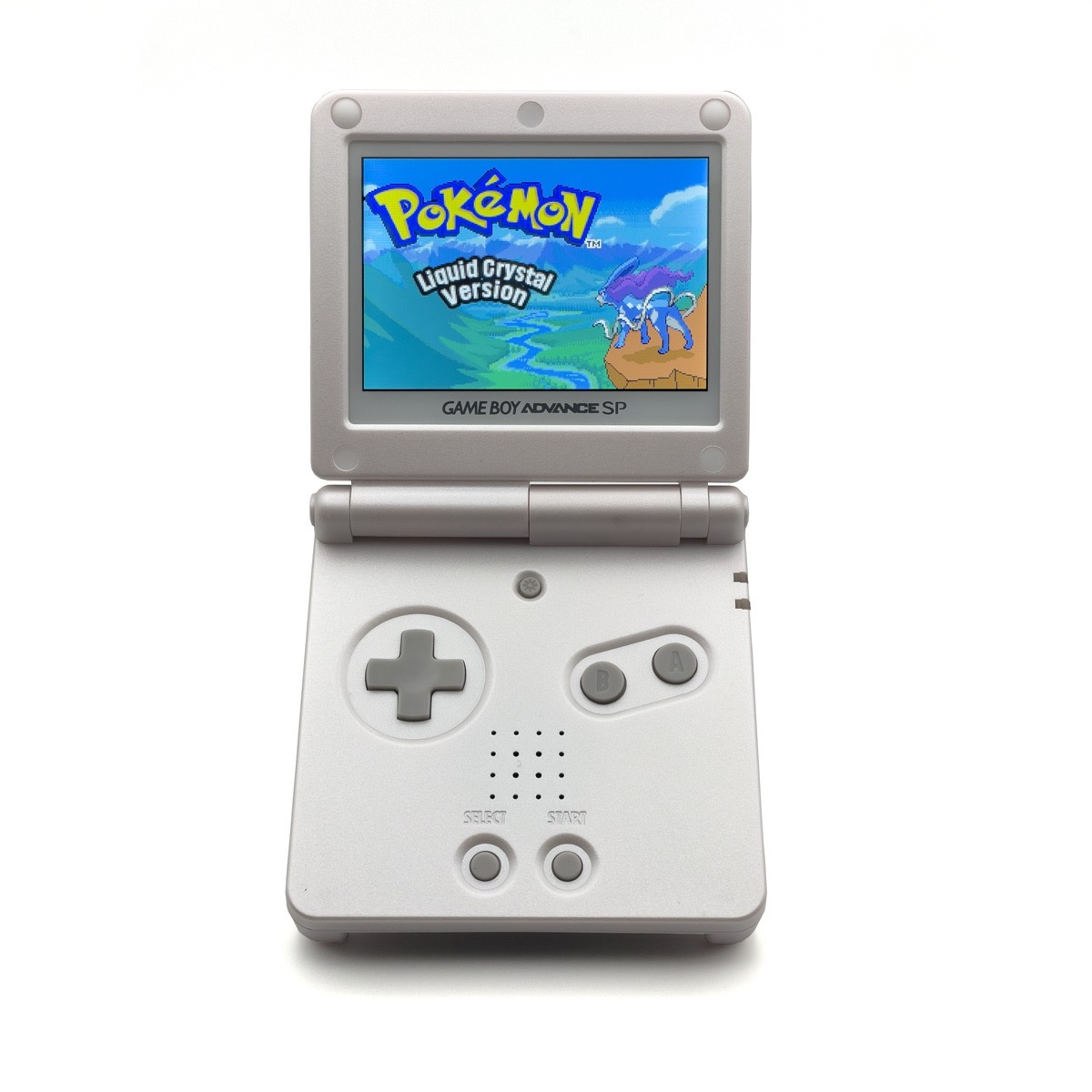 Nintendo Game Boy Advance SP White Silver IPS V5 USB-C Charging Console