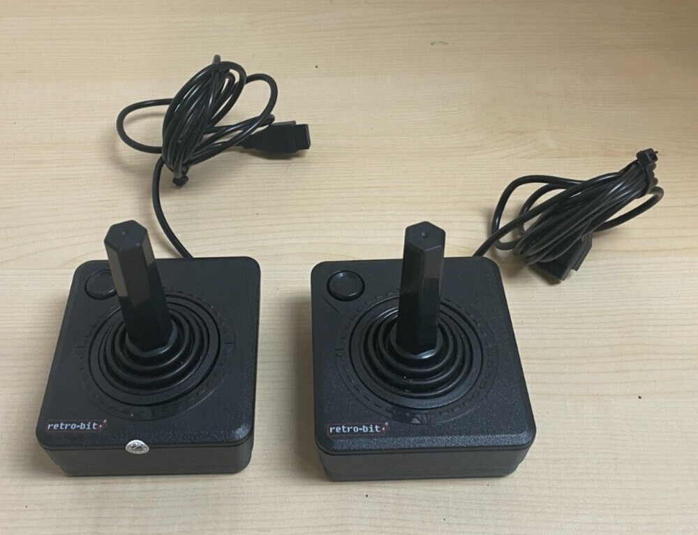 Atari 2600 4 Switch Vader Console with 2 joysticks and 5 games