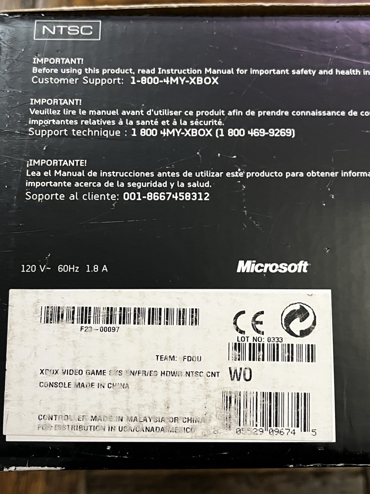 Microsoft Original Xbox Console – Tested & Working
