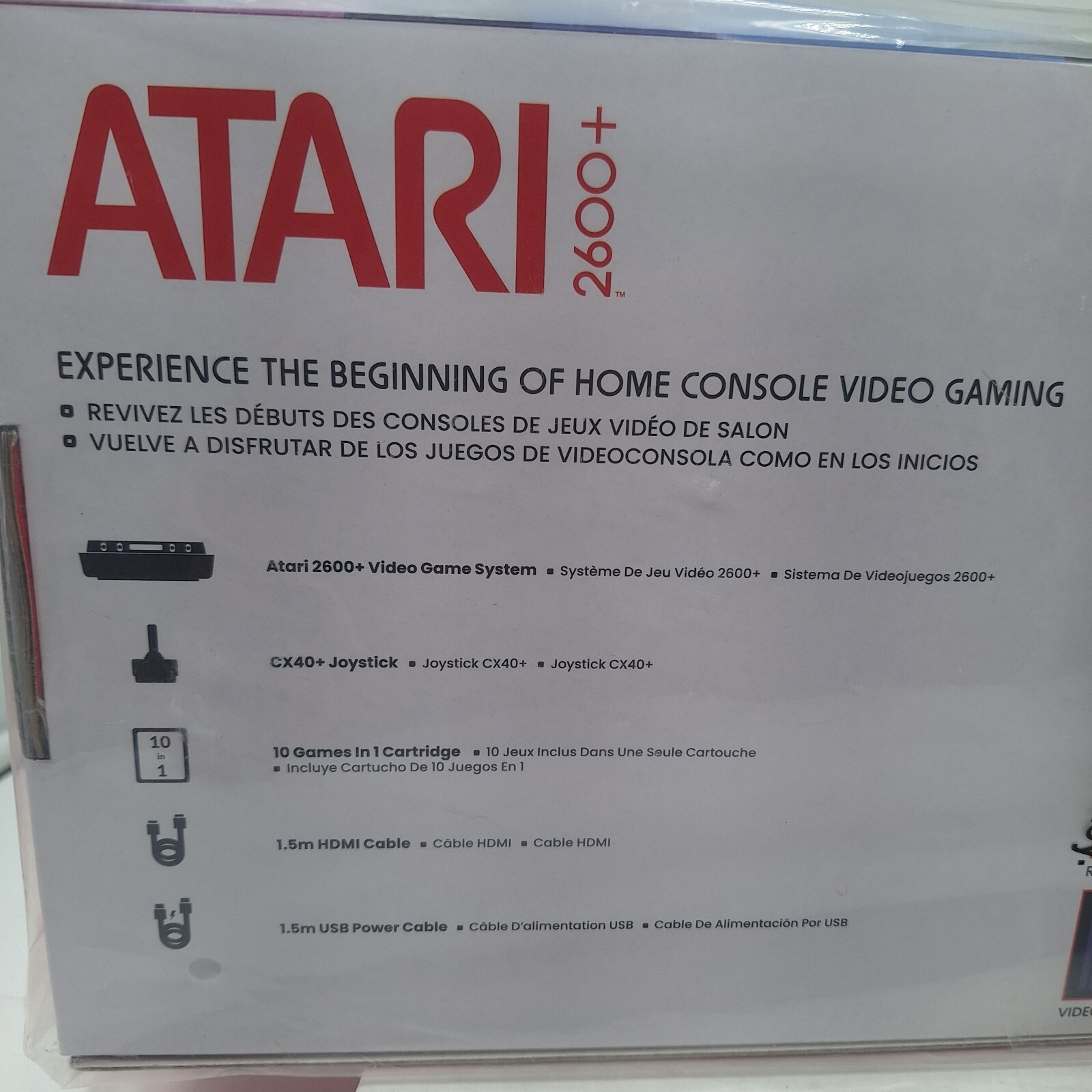 Atari 2600+ Plus Gaming Console. Includes 10 in 1 Game Cartridge of Classic