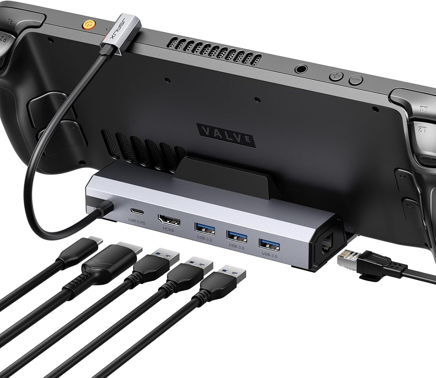 4K@120Hz Docking Station for Steam Deck & Legion Go – 100W Fast Charging