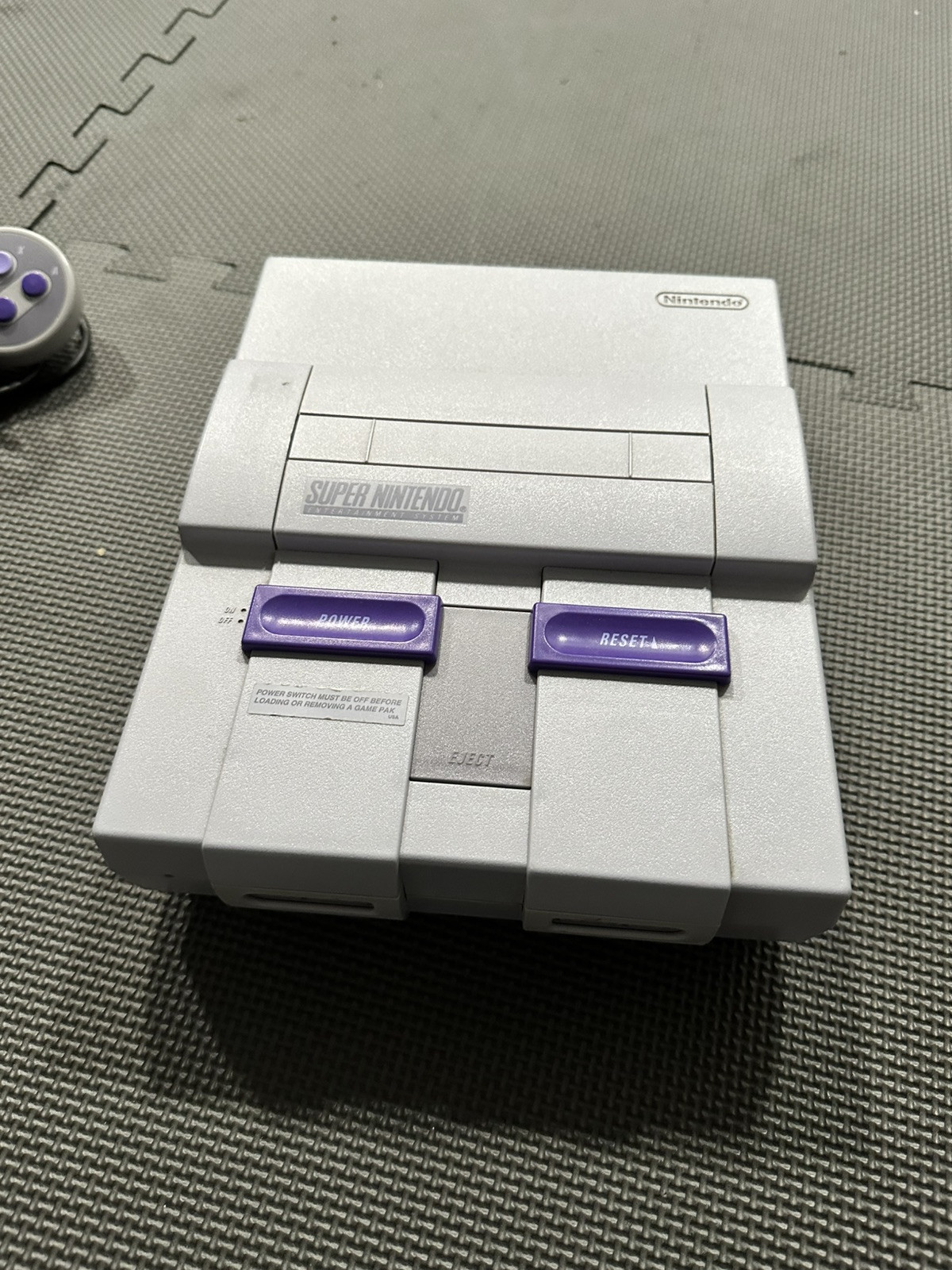 Super Nintendo Entertainment System Orig SNES Console SNS-001 Video Game Bundle