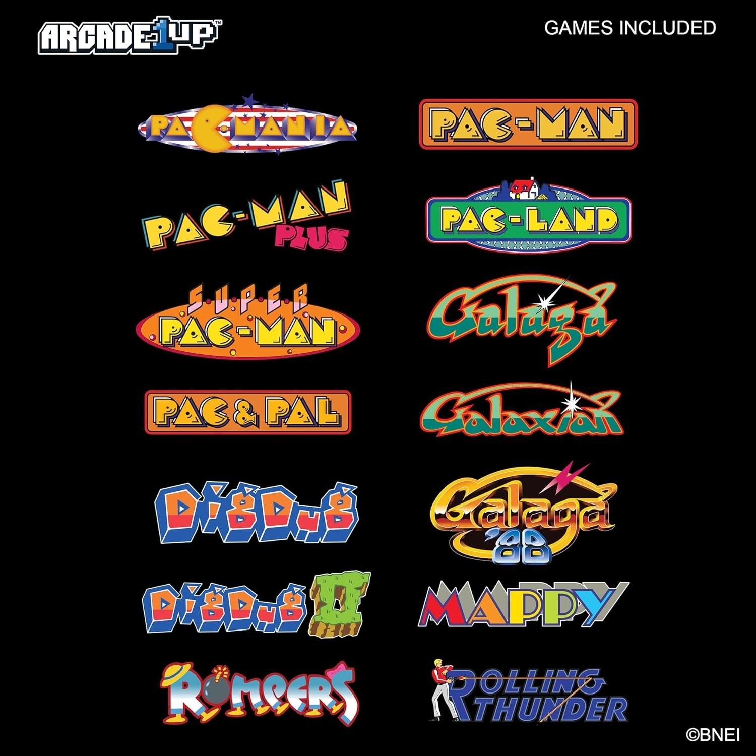 Arcade1Up PAC-MAN Customizable Arcade Cabinet WiFi 14 Games A1U