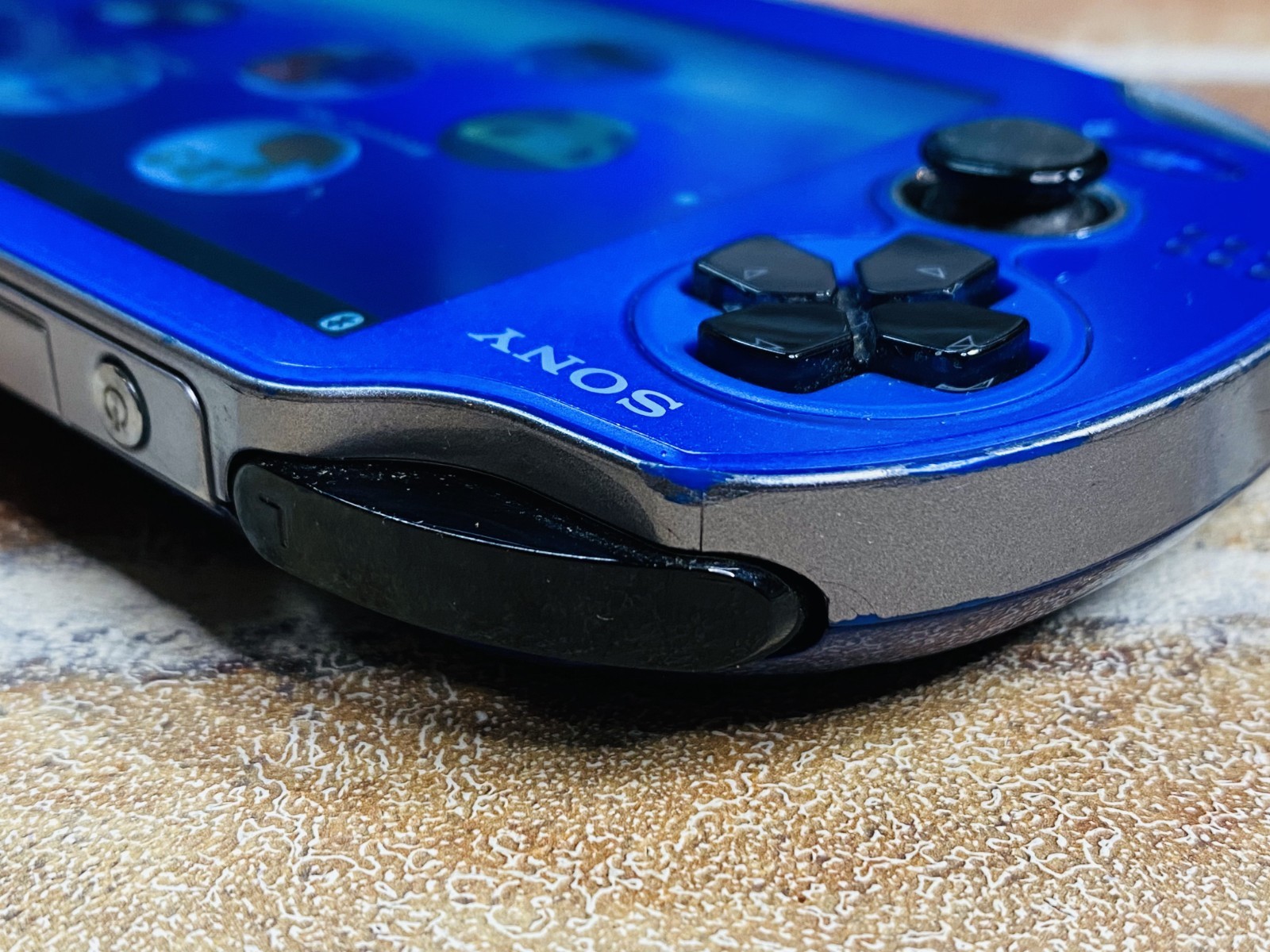 SONY PS Vita PCH-1000 Sapphire Blue ZA04 Playstation Charger 8GB Tested No.2D P