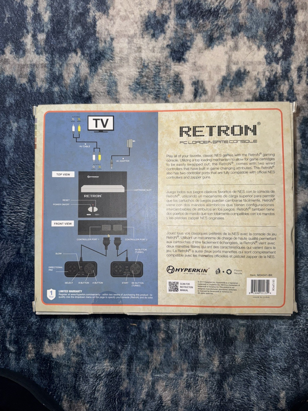Hyperkin Retron PC Loader Game Console w/2 Controllers, AV Cable/AC Adapter
