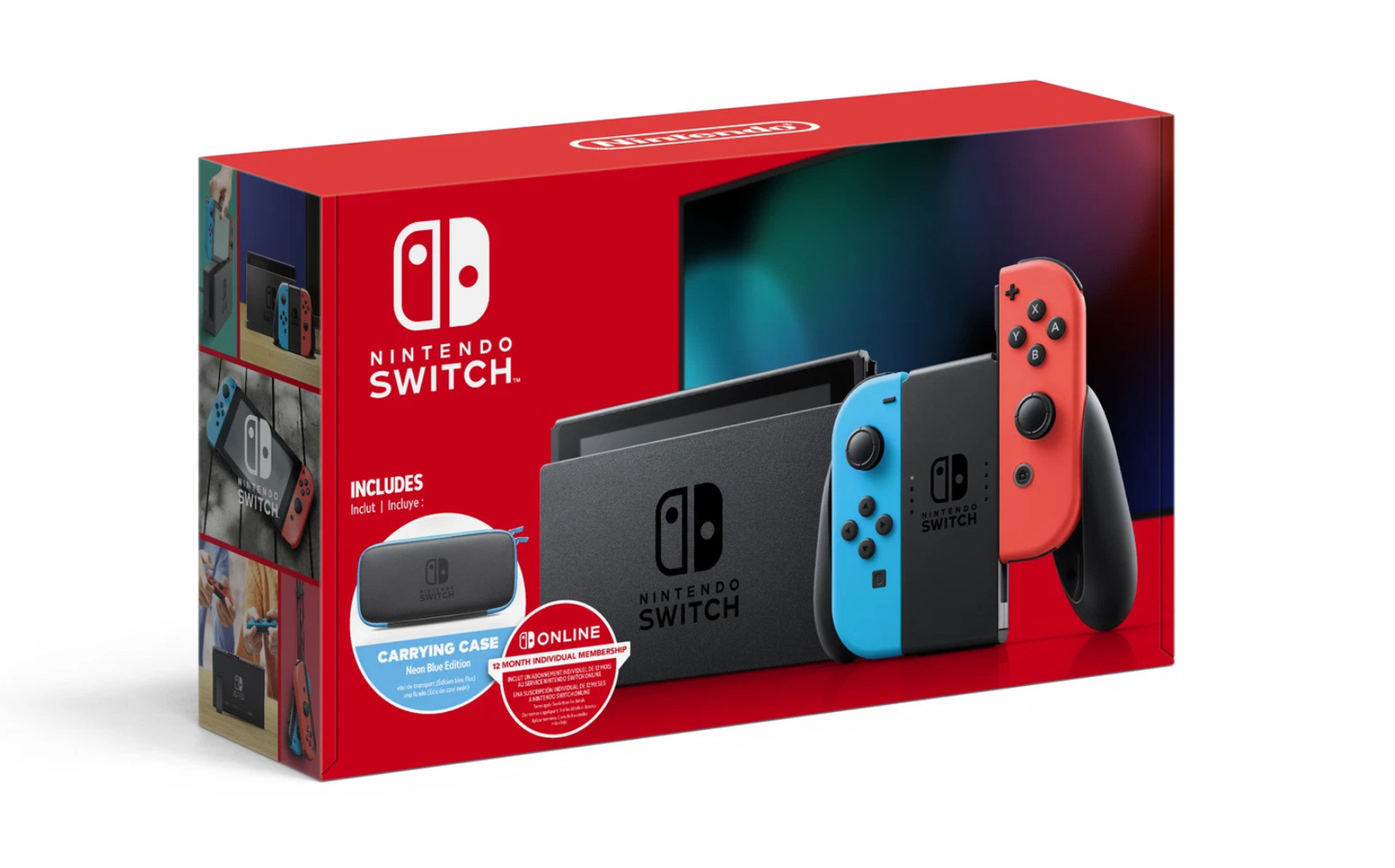 Nintendo Switch w/ Neon Blue & Neon Red Joy-Con