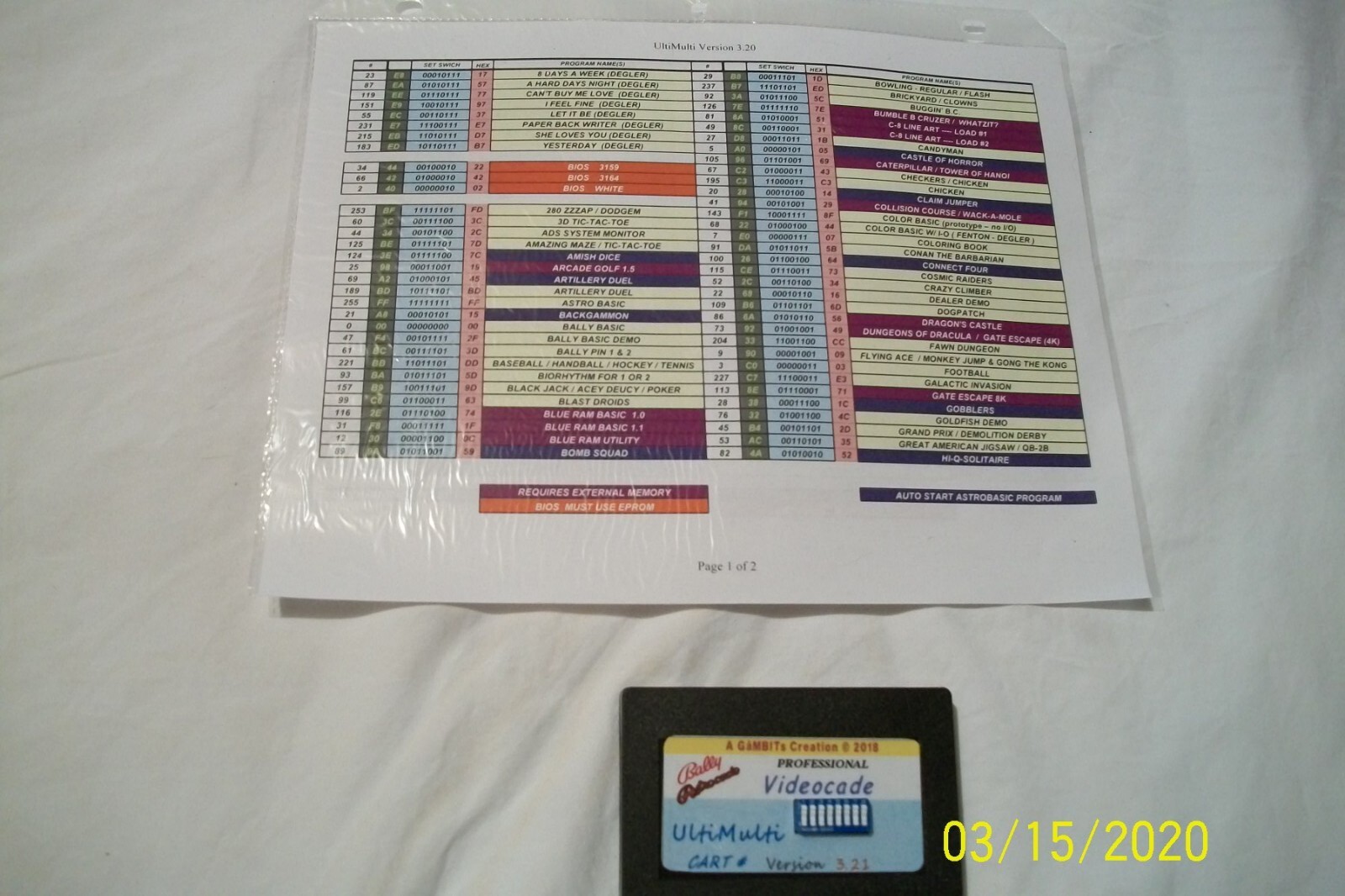 Ulti-Multi for the Bally Astrocade
