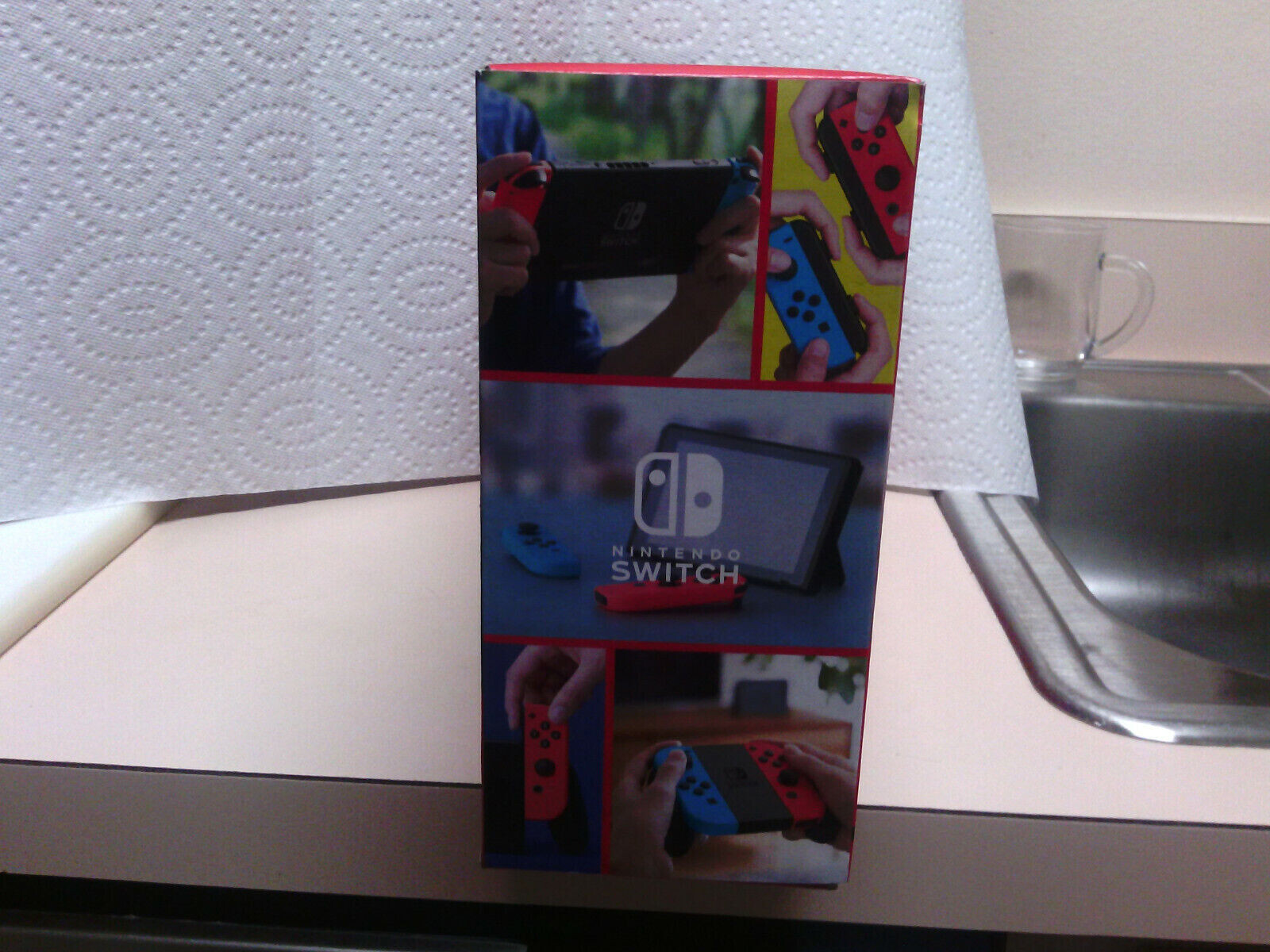 Nintendo Switch Console Neon Blue and Red Joy Cons HAC-001(-01) US Plug New