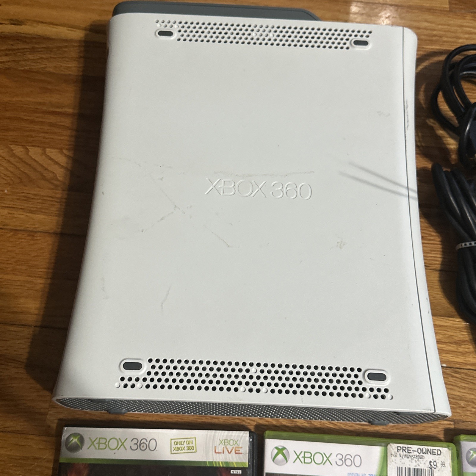 Microsoft Xbox 360 20GB Console bundle No Power Cord