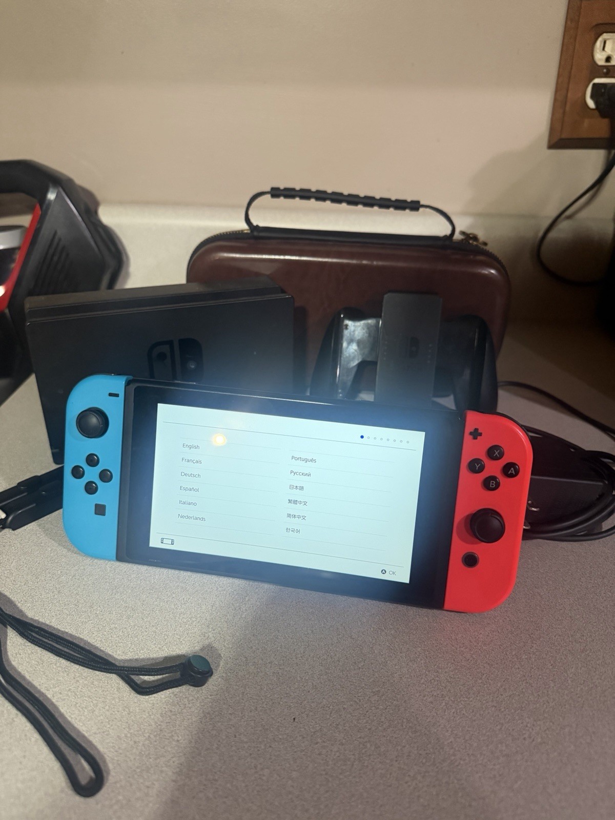 Nintendo Switch HAC-001 Blue and Red Joycons