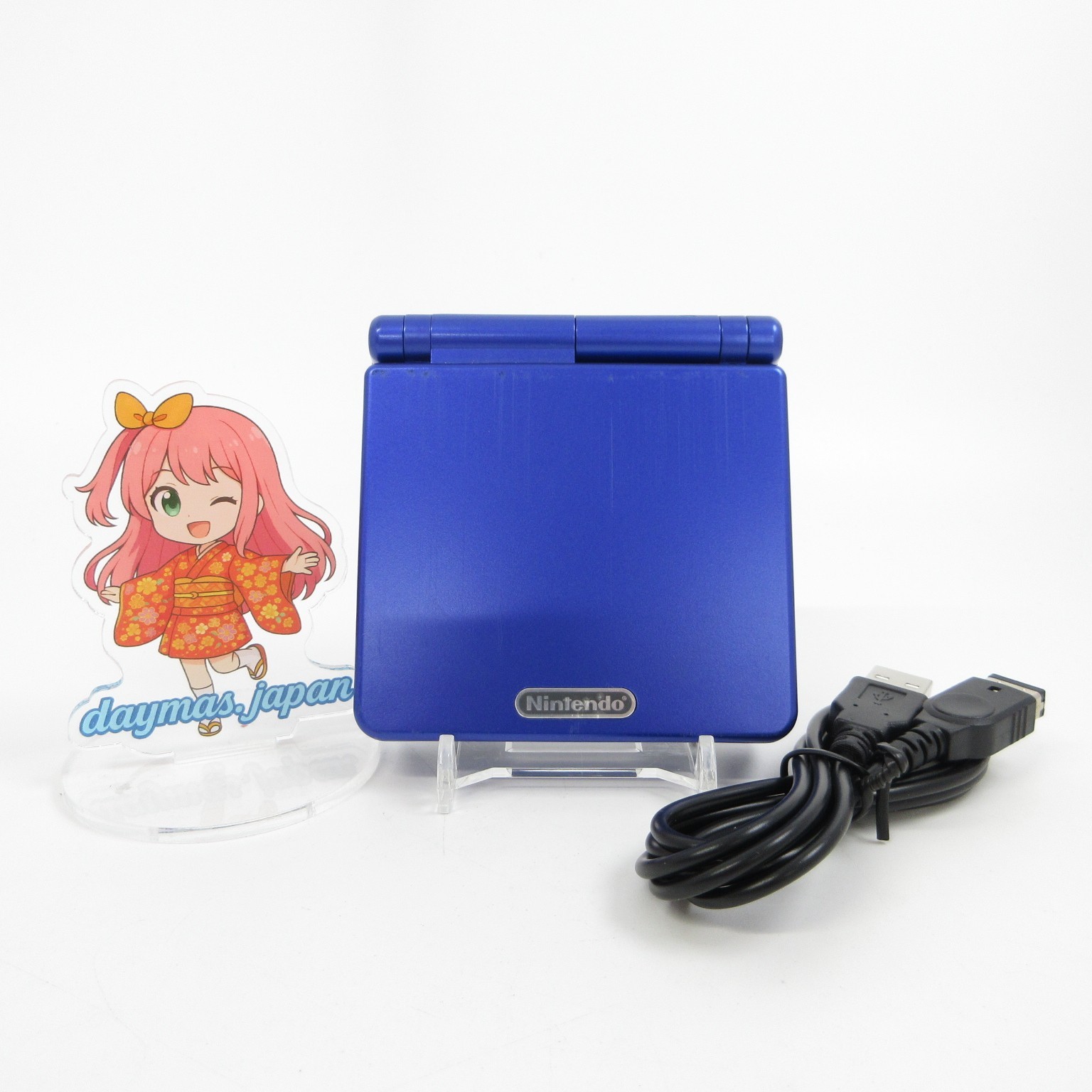 【Excellent】Nintendo GameBoy Advance SP Azurite Blue GBA Console #RET0521/06
