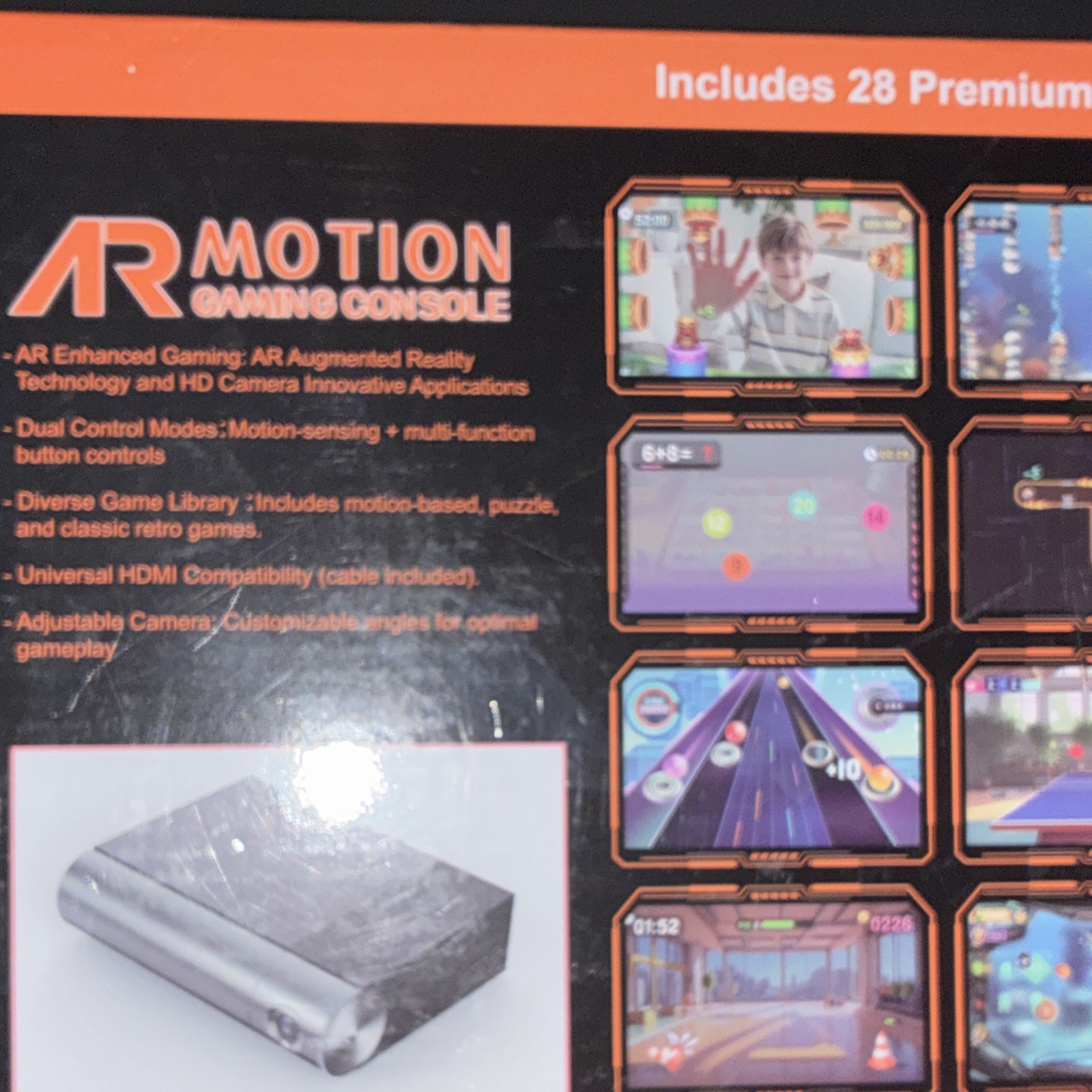 Metfut AR Motion Gaming Console Black HDMI HD Camera Motion-Sensing Controls