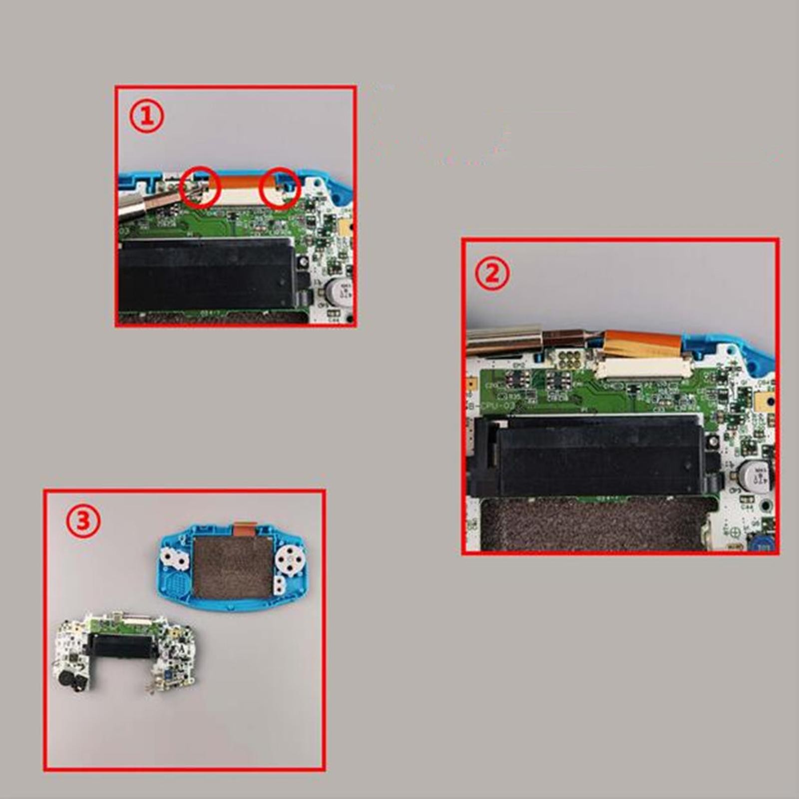 1 Set light Screen MOD LCD Backlight Kit For Nintendo GBA IPS Game Boy Advance