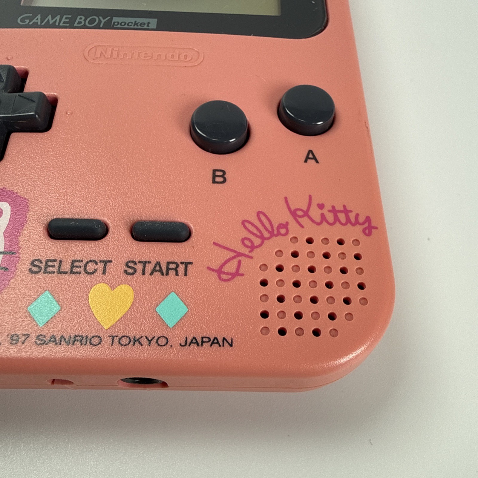 Nintendo Game Boy Pocket Hello Kitty Pink Sanrio Limited MGB-001 Tested Japan