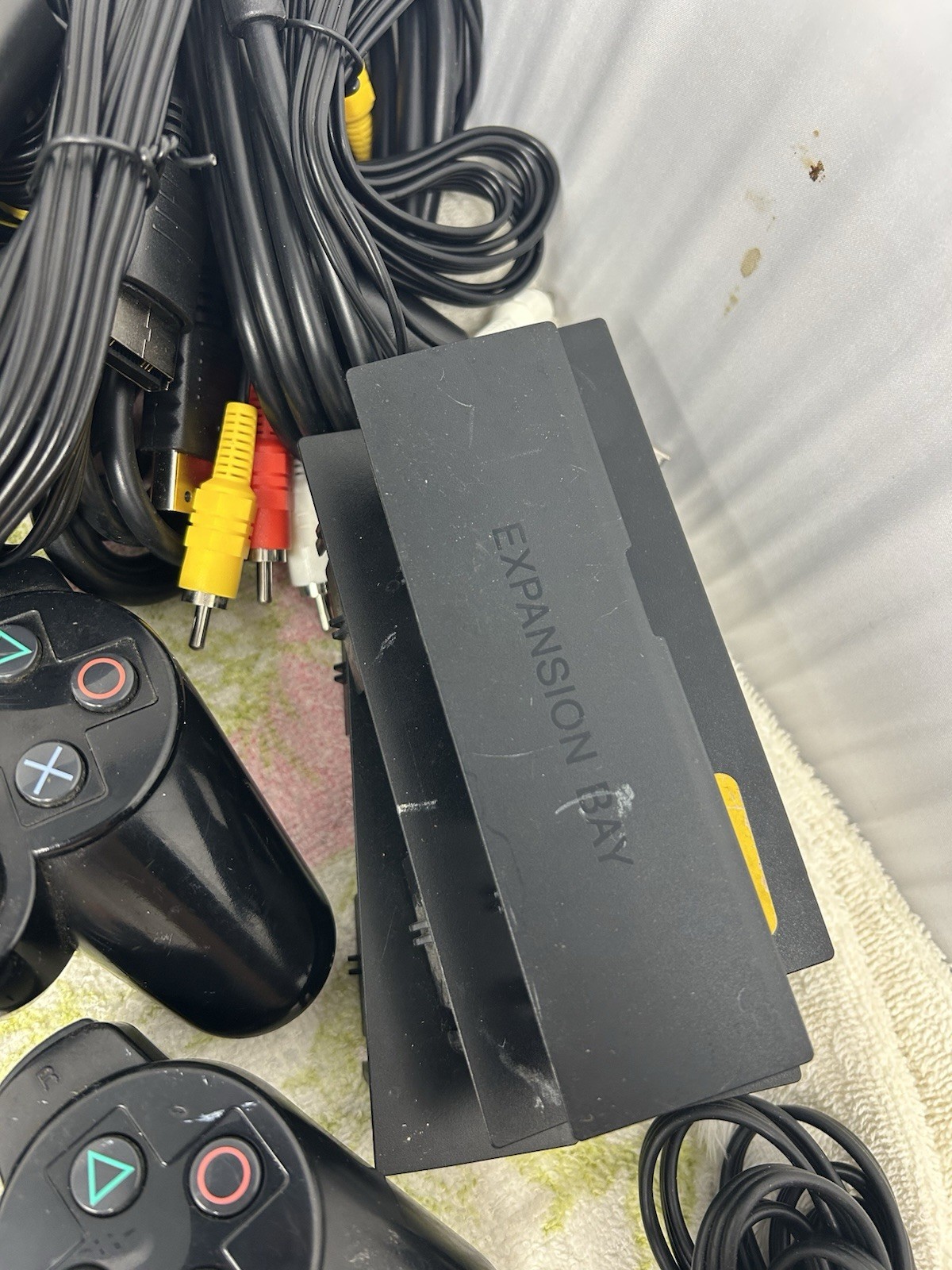 Lot Bundle PS,ps2 Cords,Controllers PS2 OEM A/V Cable Power Supply OEM 3rd Party