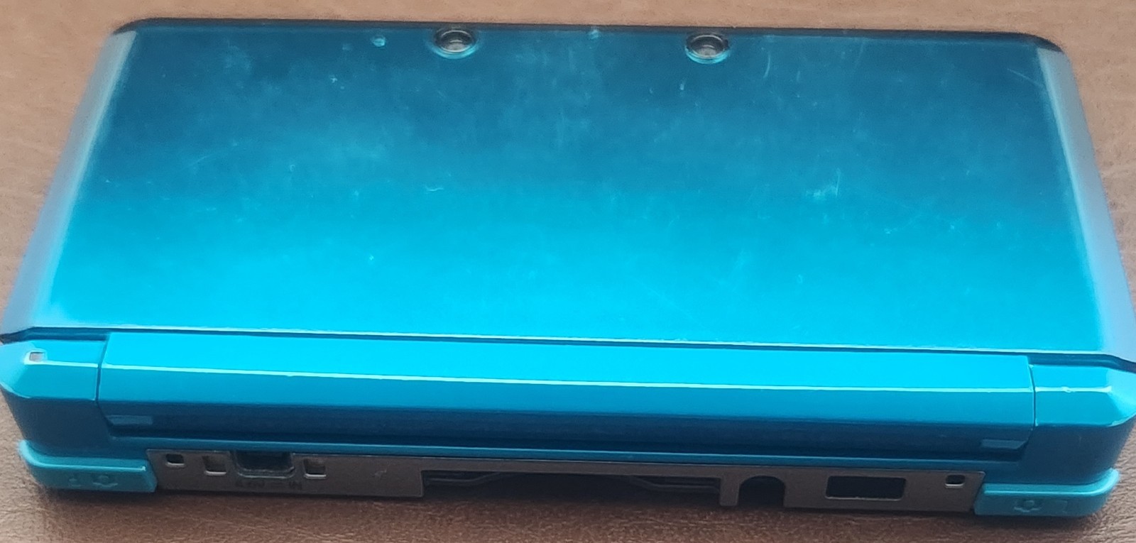 Nintendo 3DS Handheld System (CIB) – Aqua Blue NO Stylus, With Mario Party Game