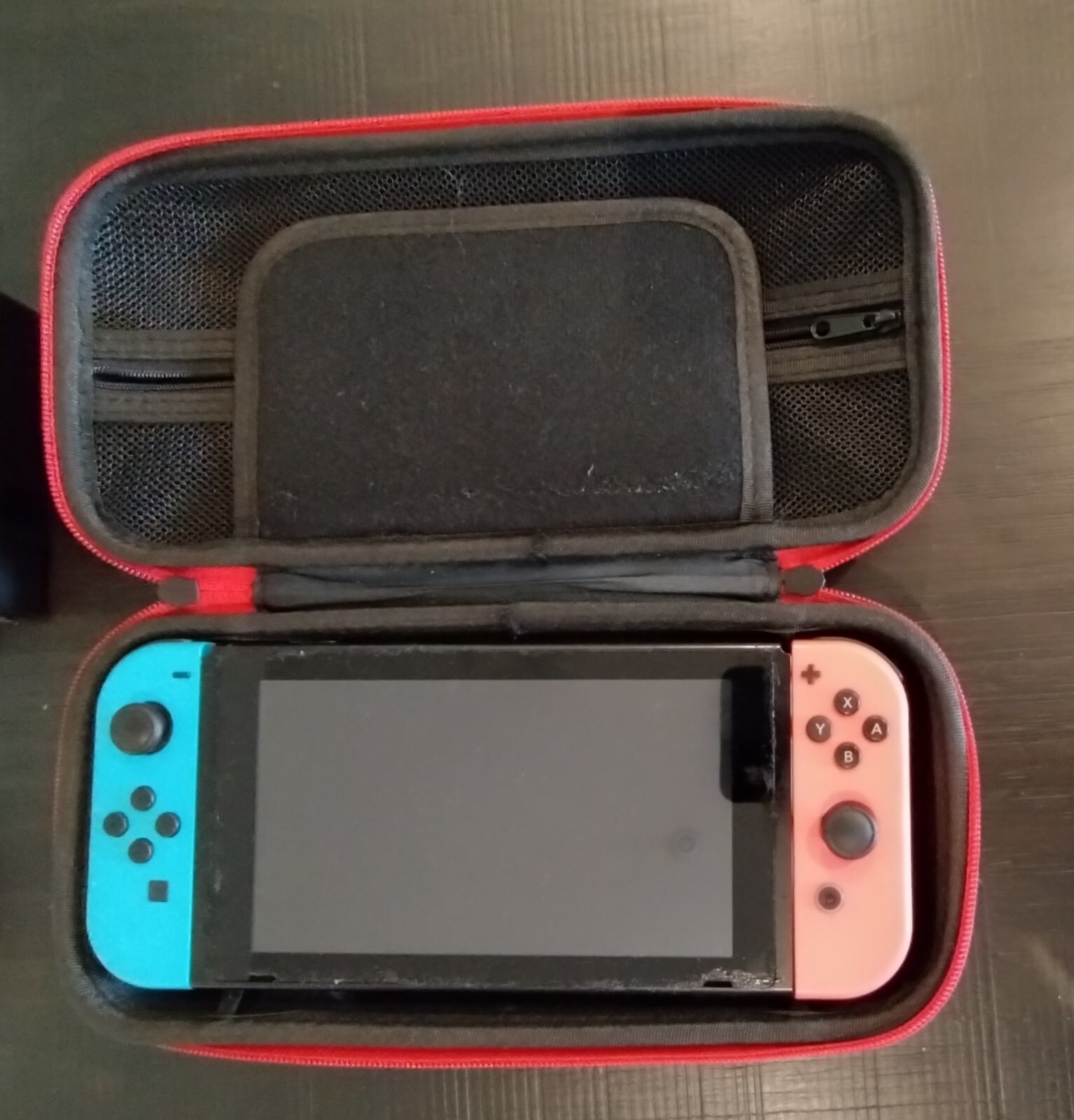 Nintendo Switch 32GB Gray Console with Neon Red and Neon Blue Joy-Con
