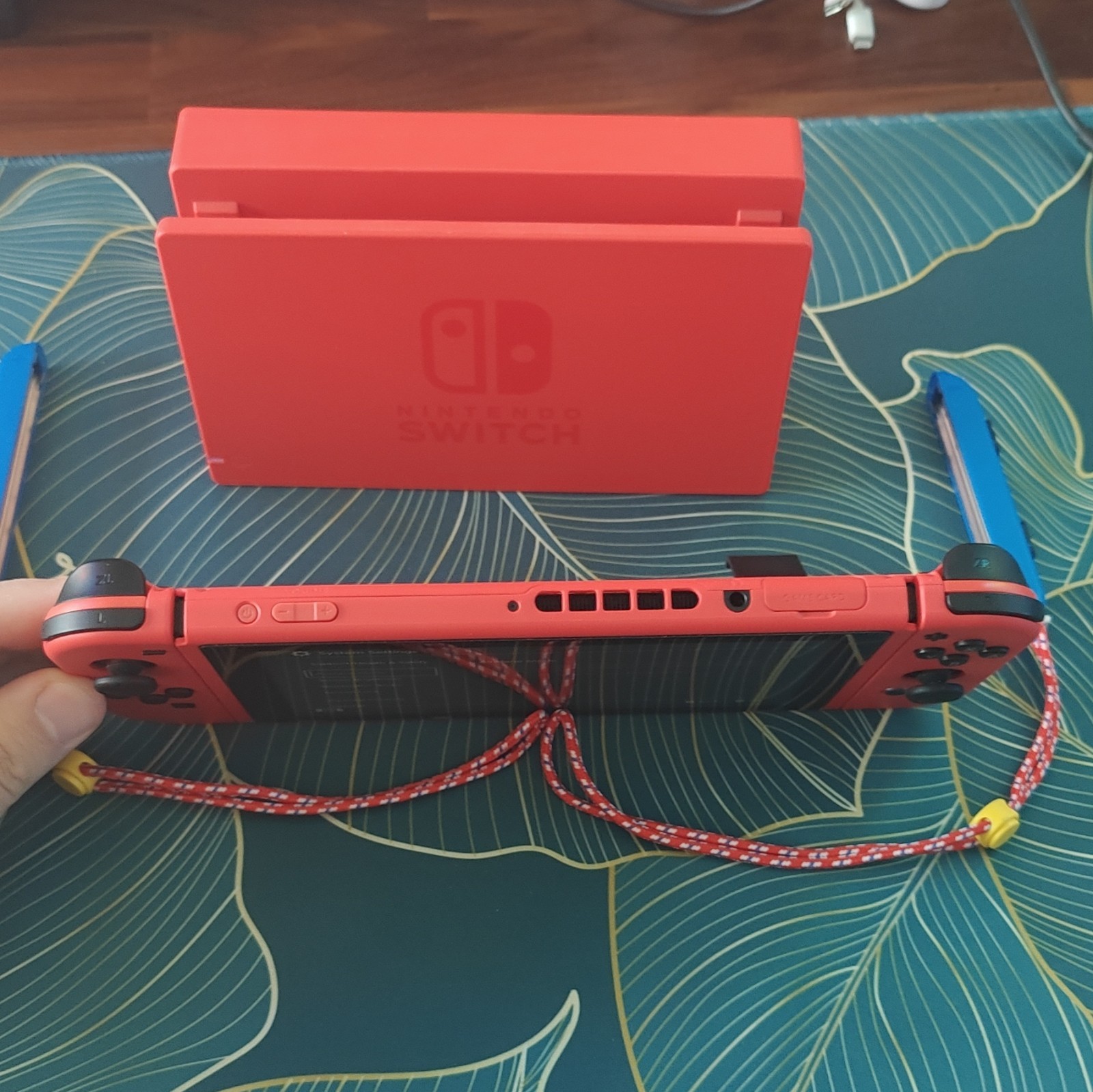 CIB Nintendo Switch Mario Special Edition + Glass Screen Protector