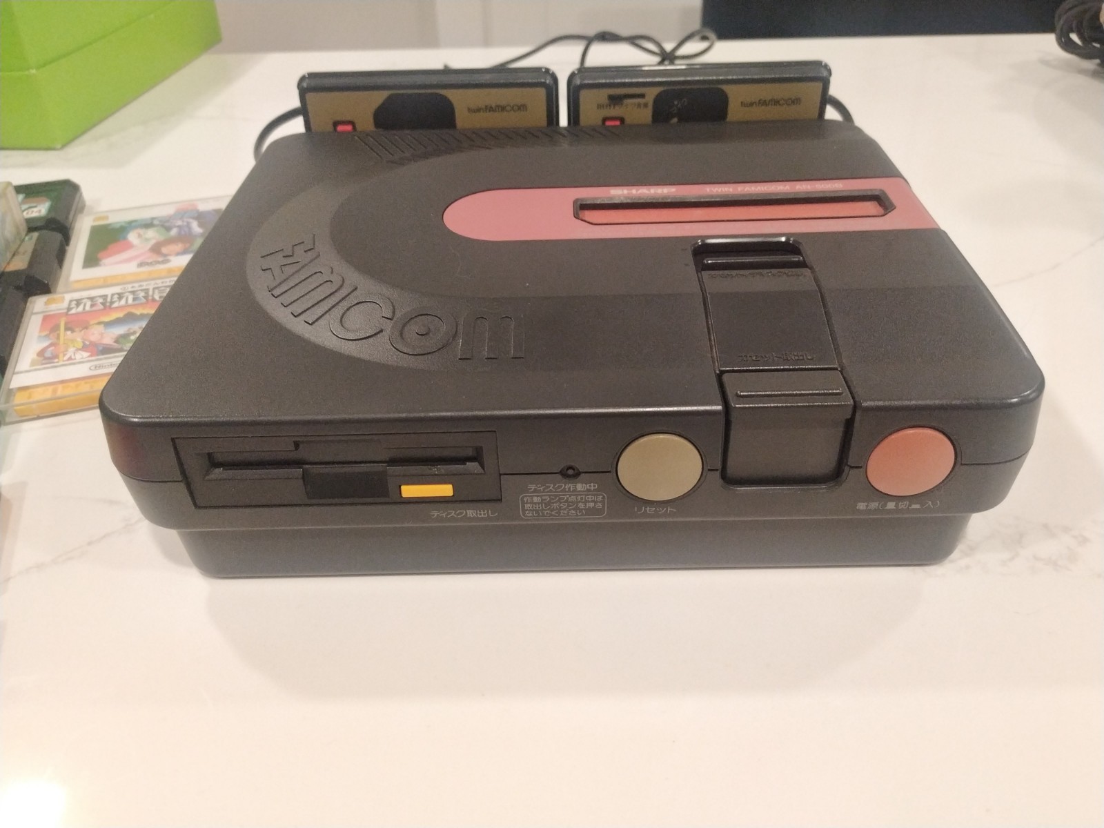 SHARP Twin Famicom AN-500B Restored Working With 46 Games Collection Boxed Shmup