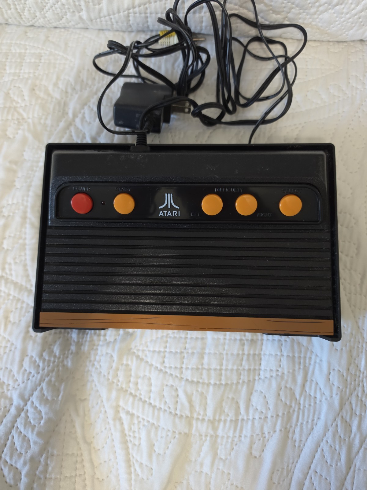 Atari Flashback 4 Console & Cords PARTS OR REPAIR No Power