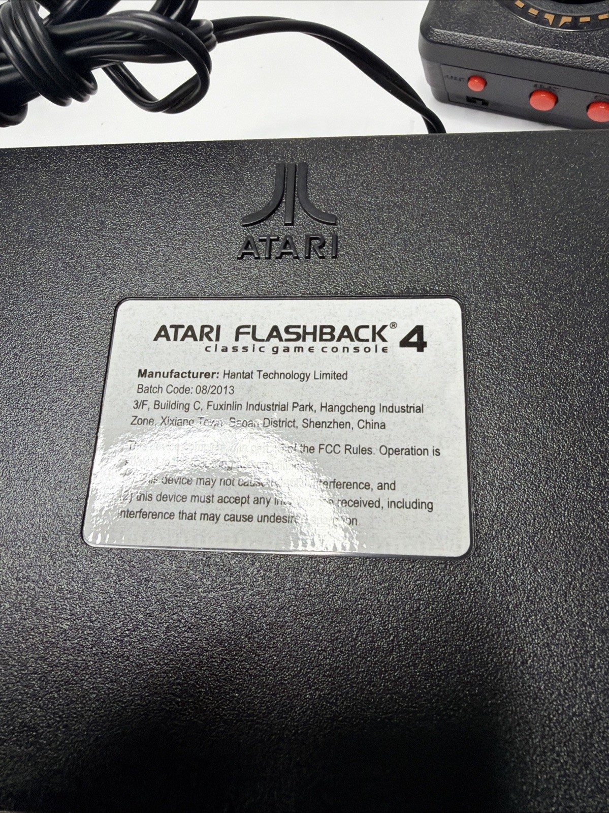 Atari Flashback 4 Classic Game Console With Cables And 2 Controllers Used