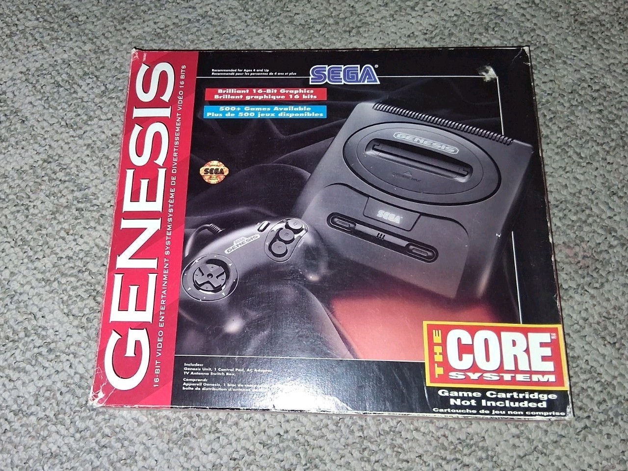 Sega Genesis Core System Complete With Box Very Clean Vintage