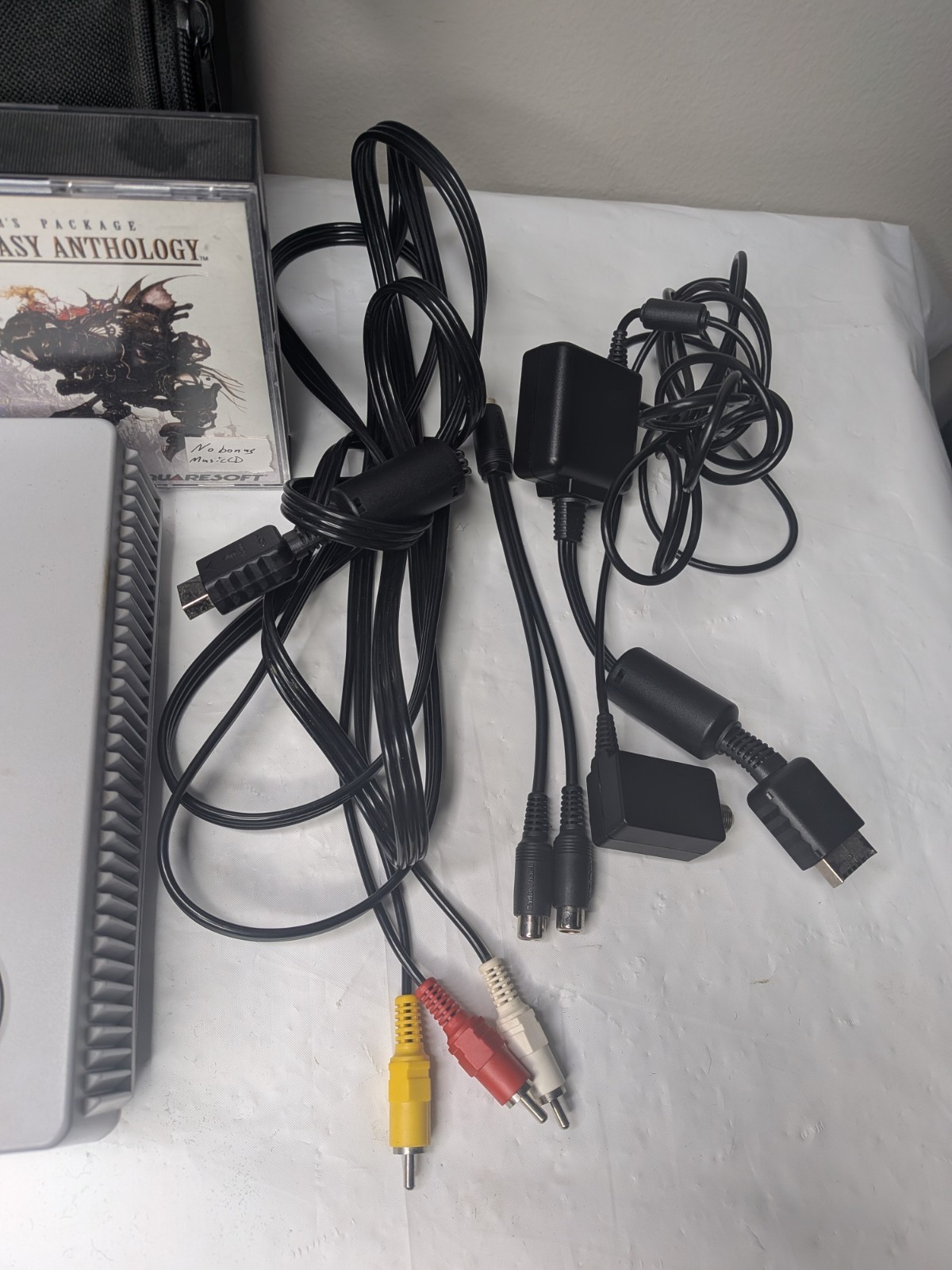 Vintage 1990s Sony PlayStation One PS1 w/Travel Bag cables controller & 2 games